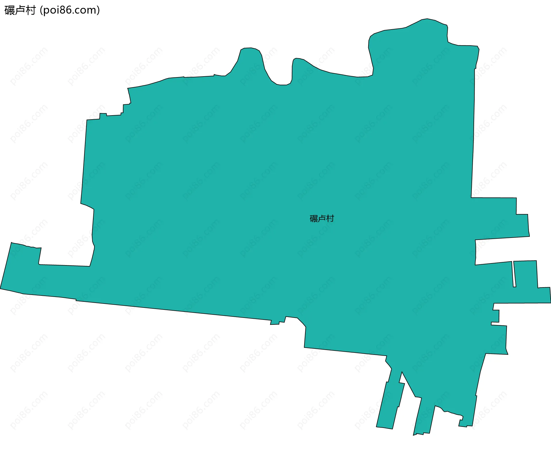 碾卢村边界地图