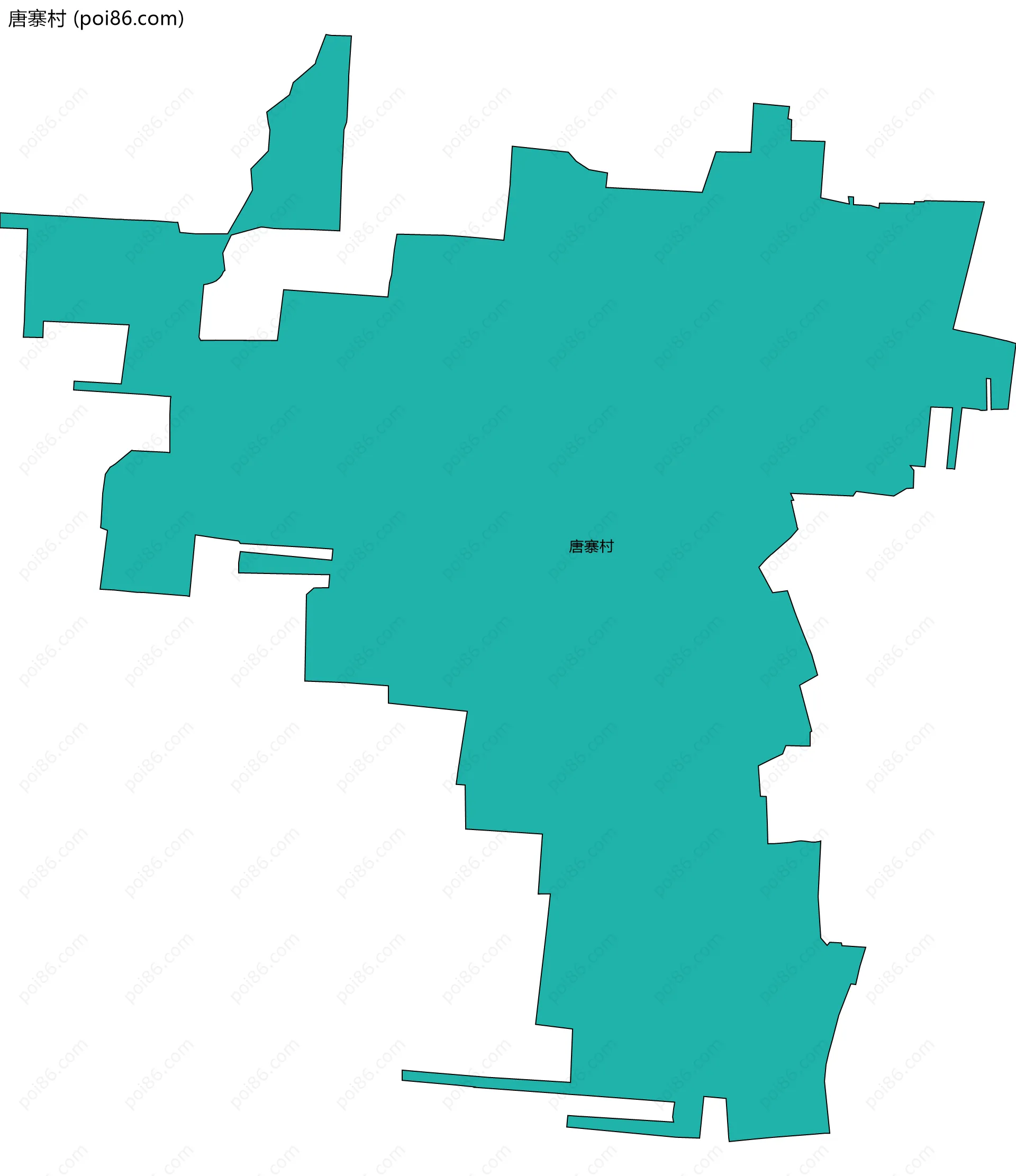 唐寨村边界地图