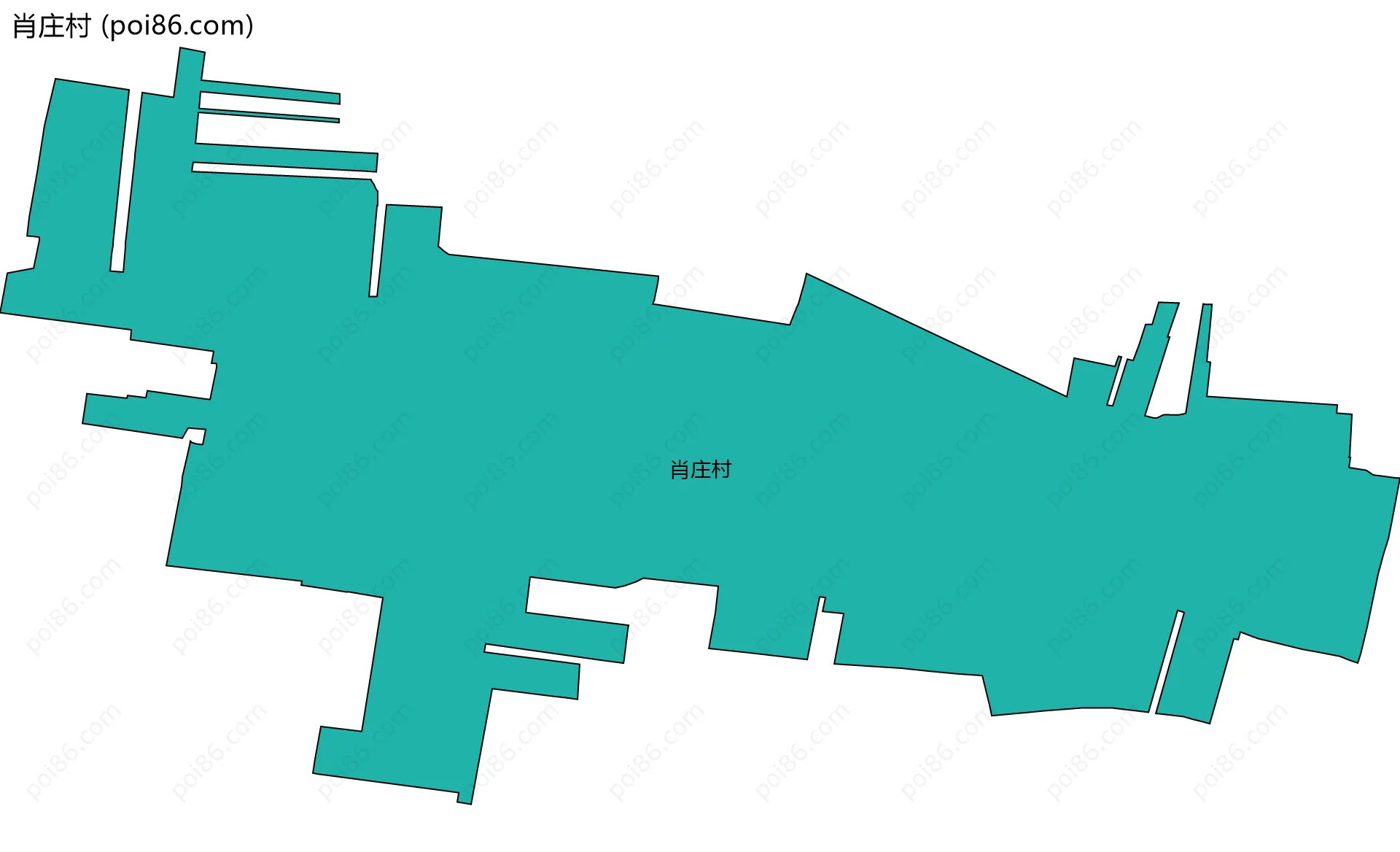 肖庄村边界地图