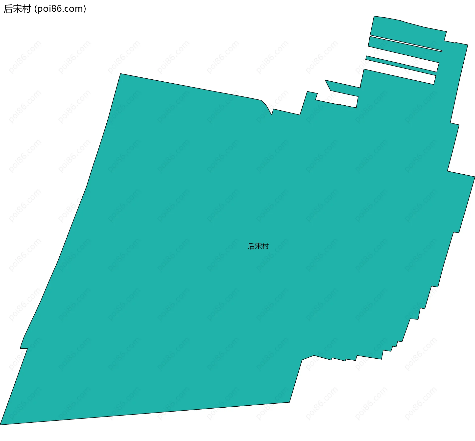 后宋村边界地图