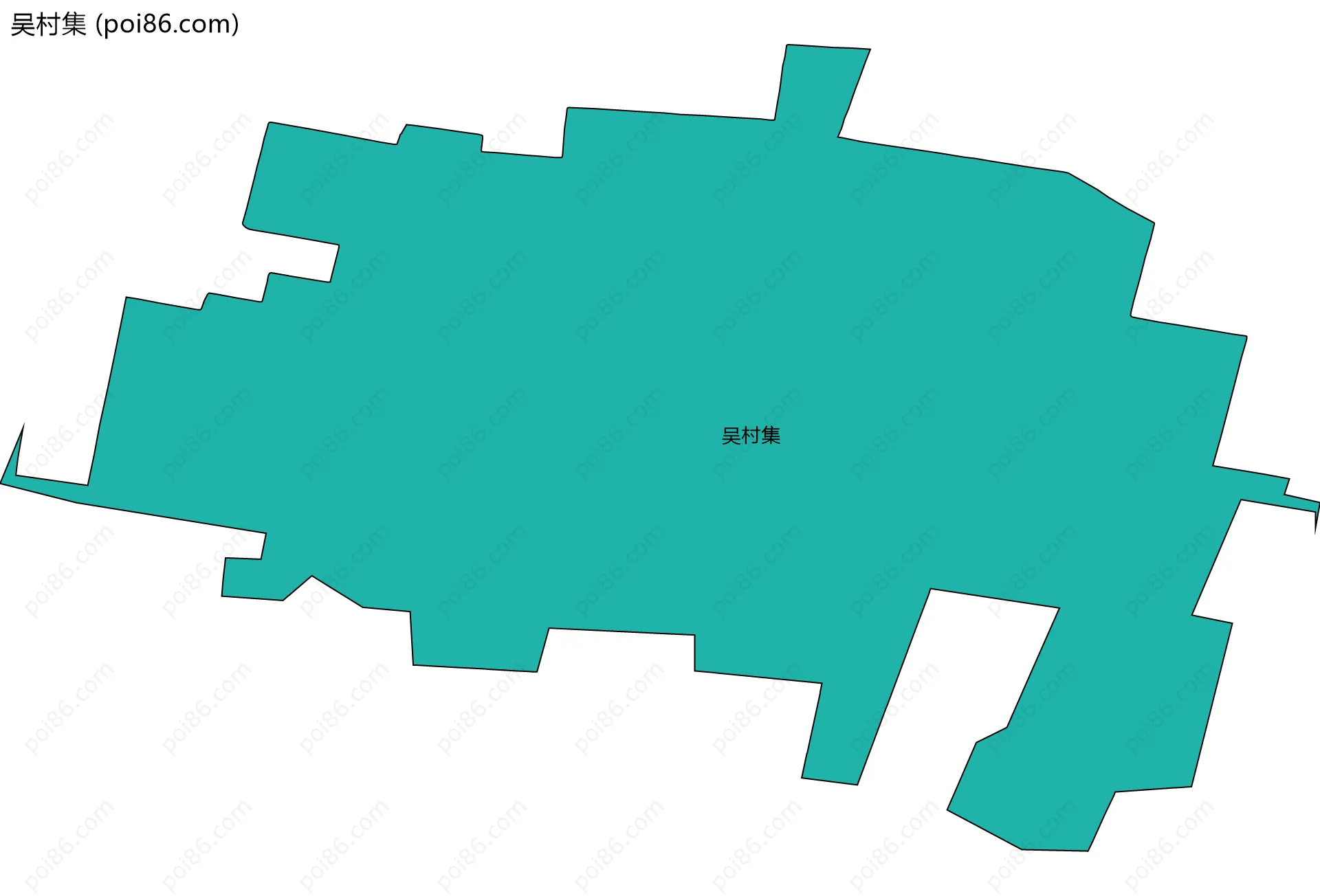 吴村集边界地图