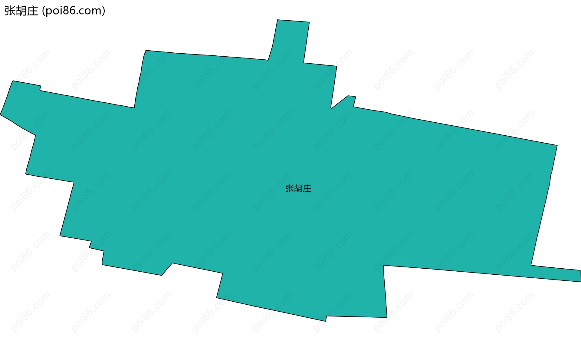 张胡庄边界地图