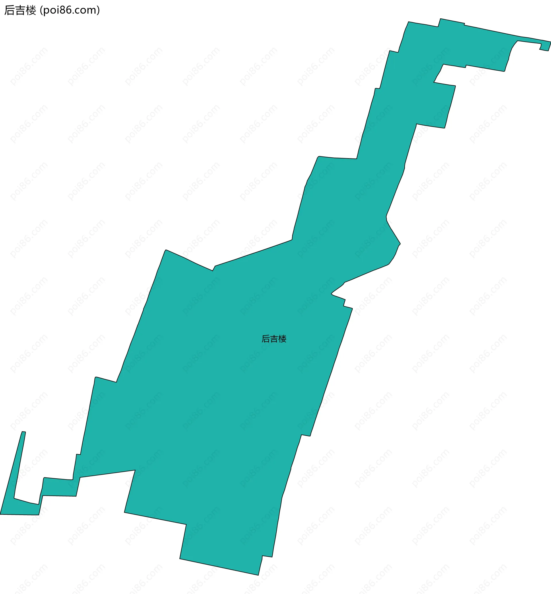 后吉楼边界地图