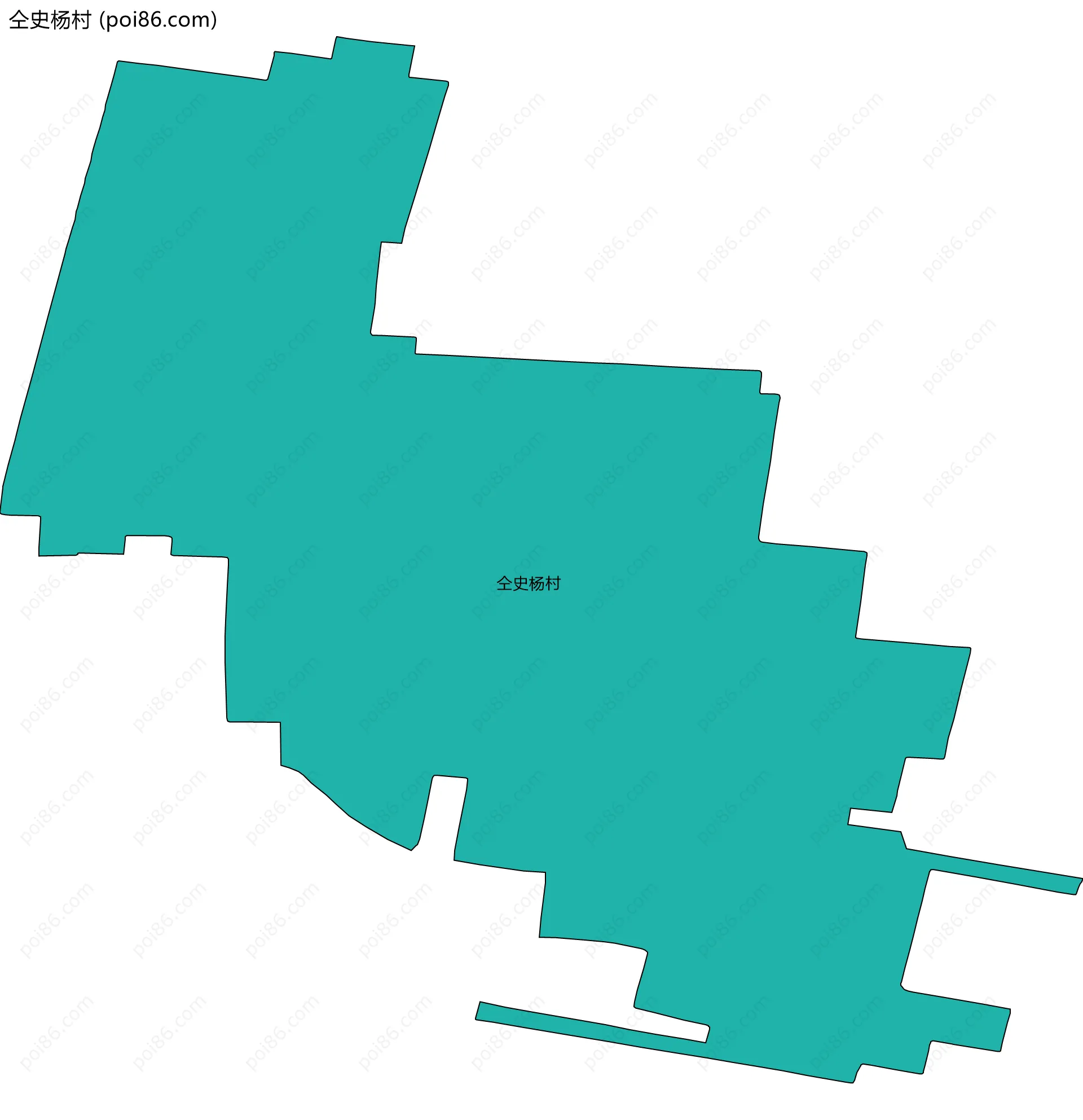 仝史杨村边界地图