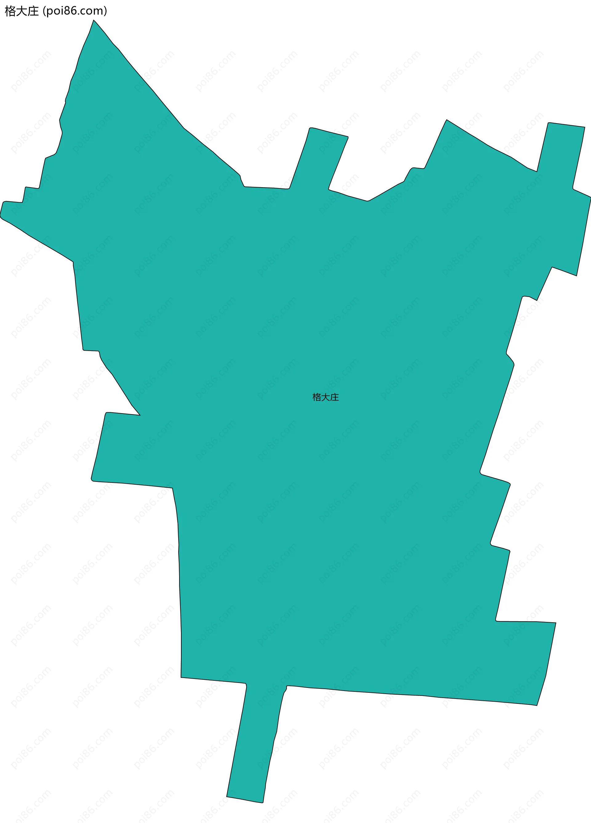 格大庄边界地图