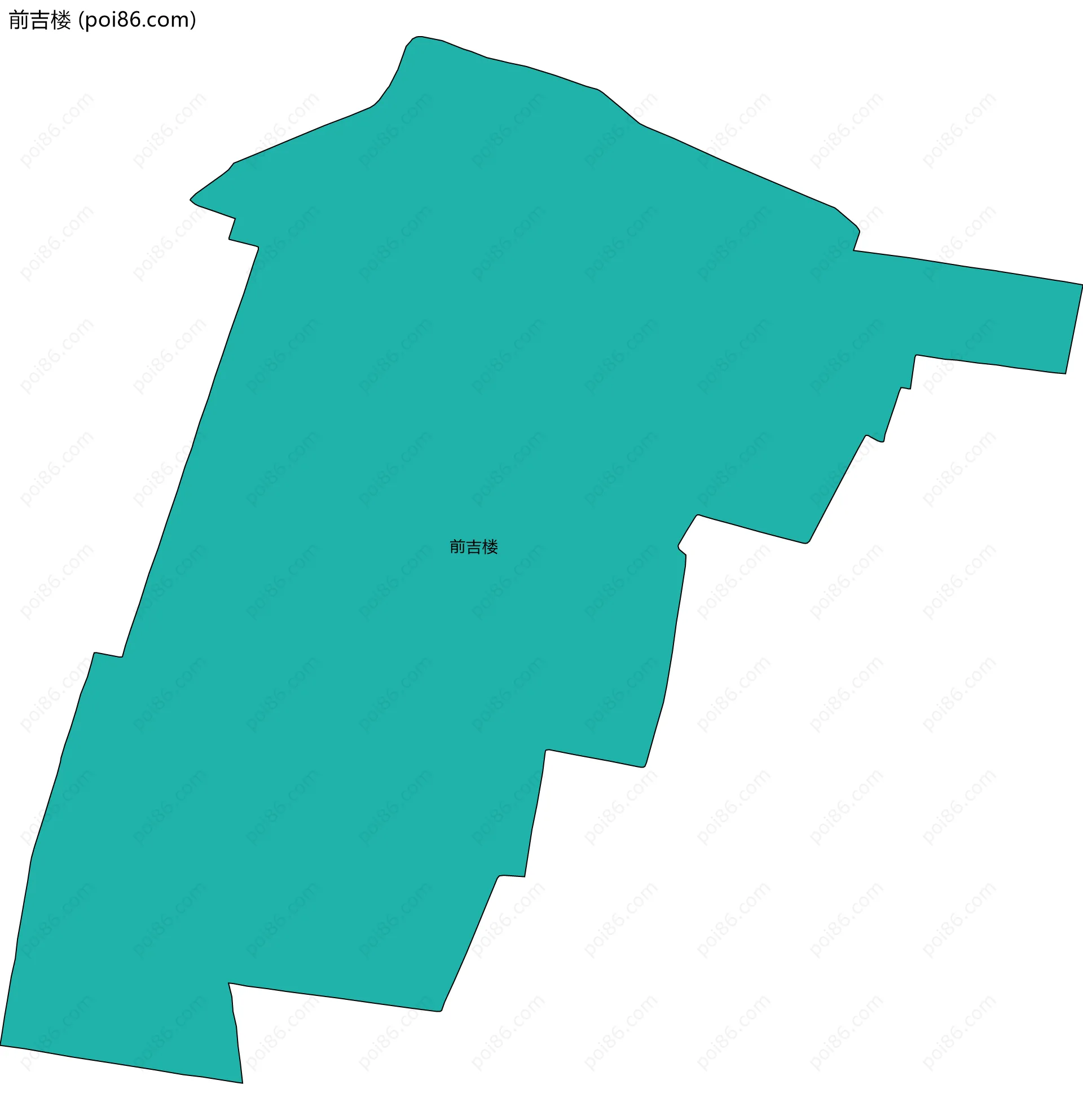 前吉楼边界地图