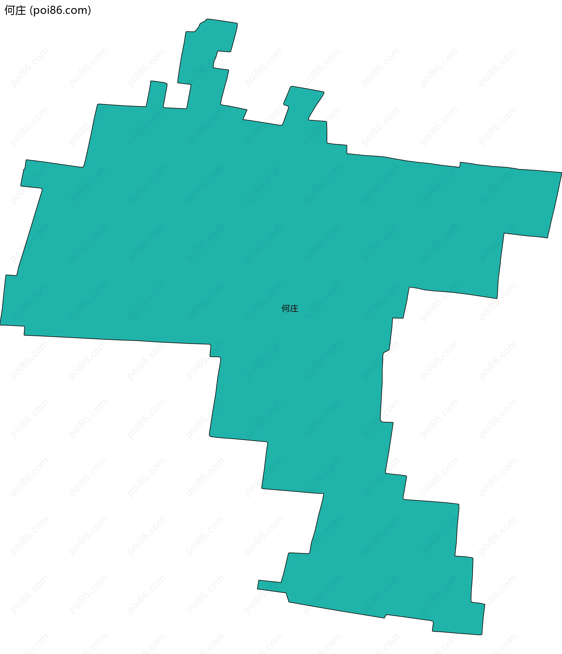 何庄边界地图