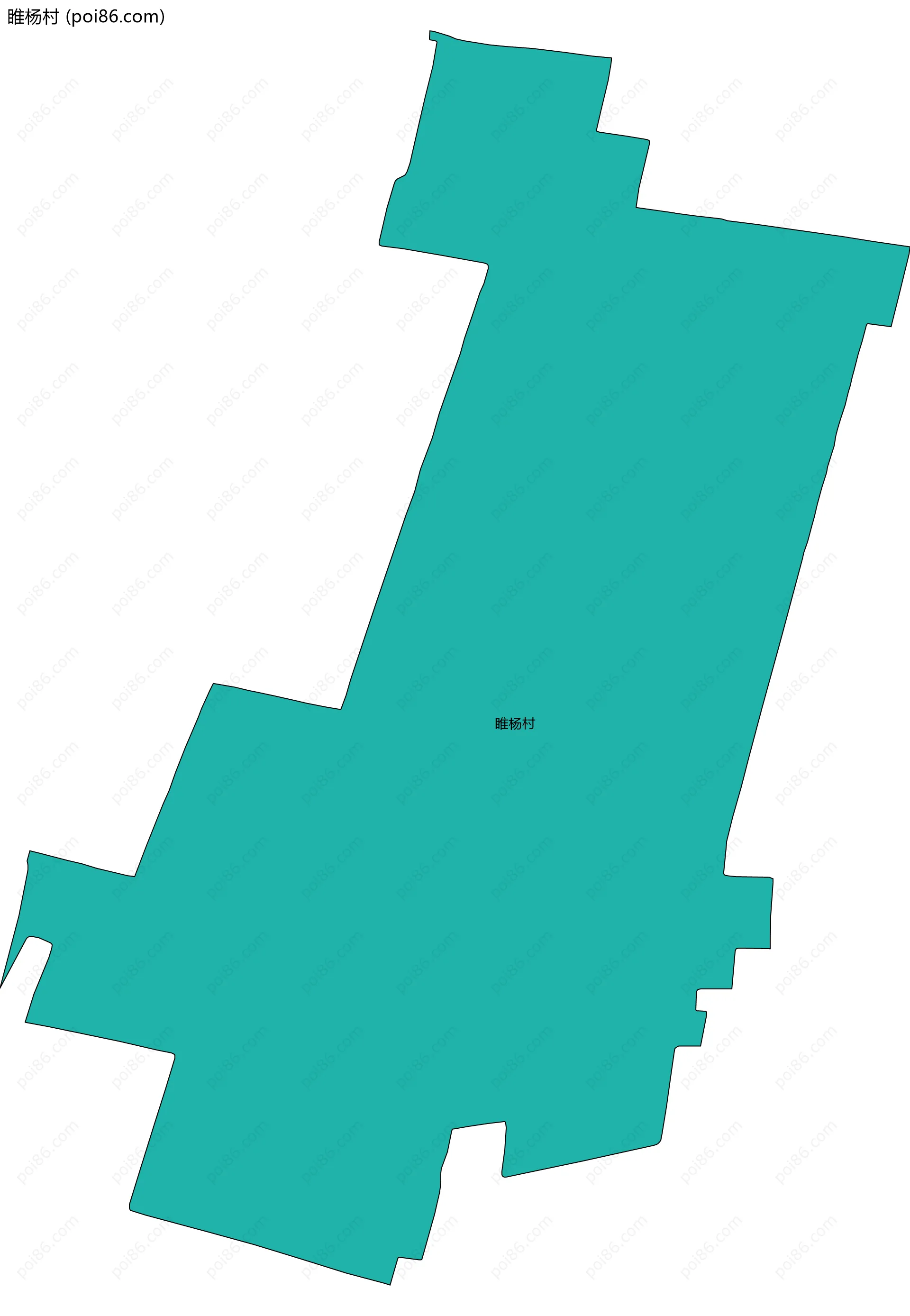 睢杨村边界地图