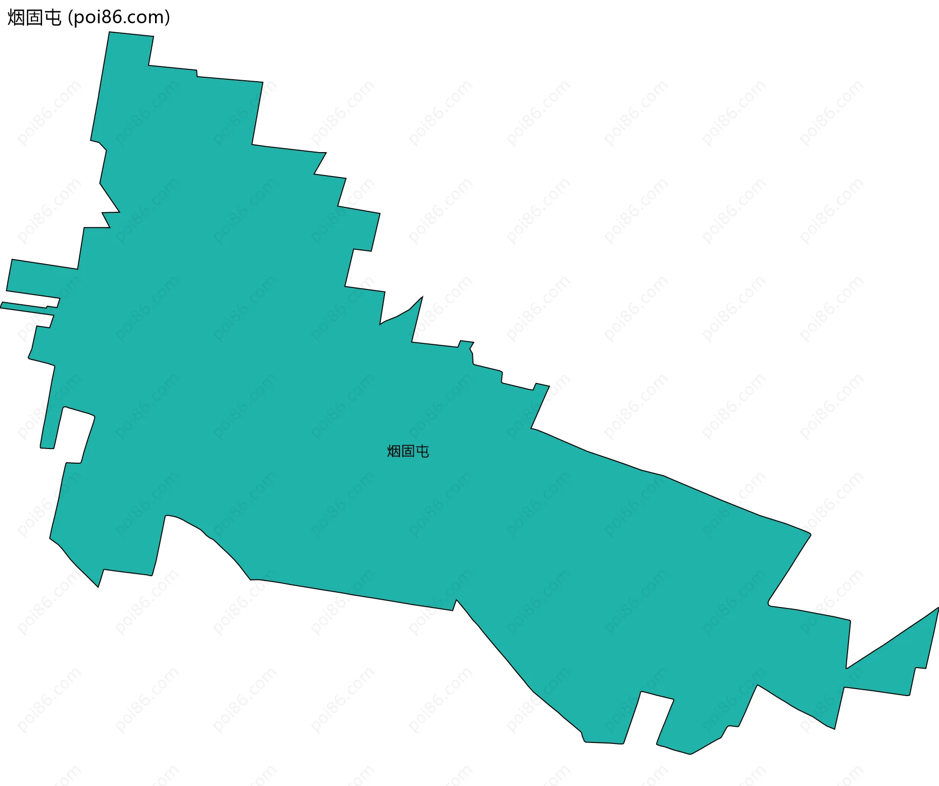 烟固屯边界地图