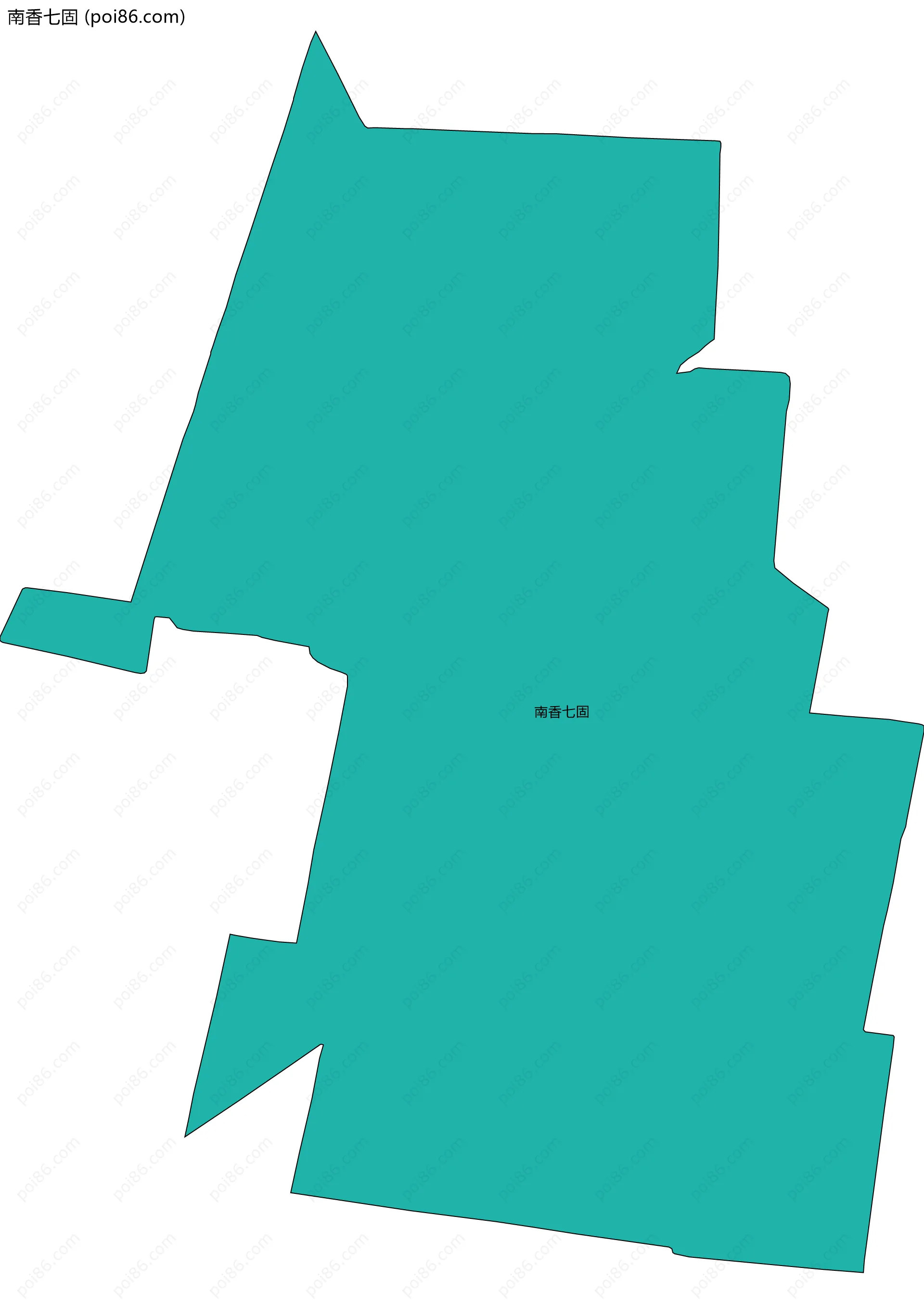 南香七固边界地图