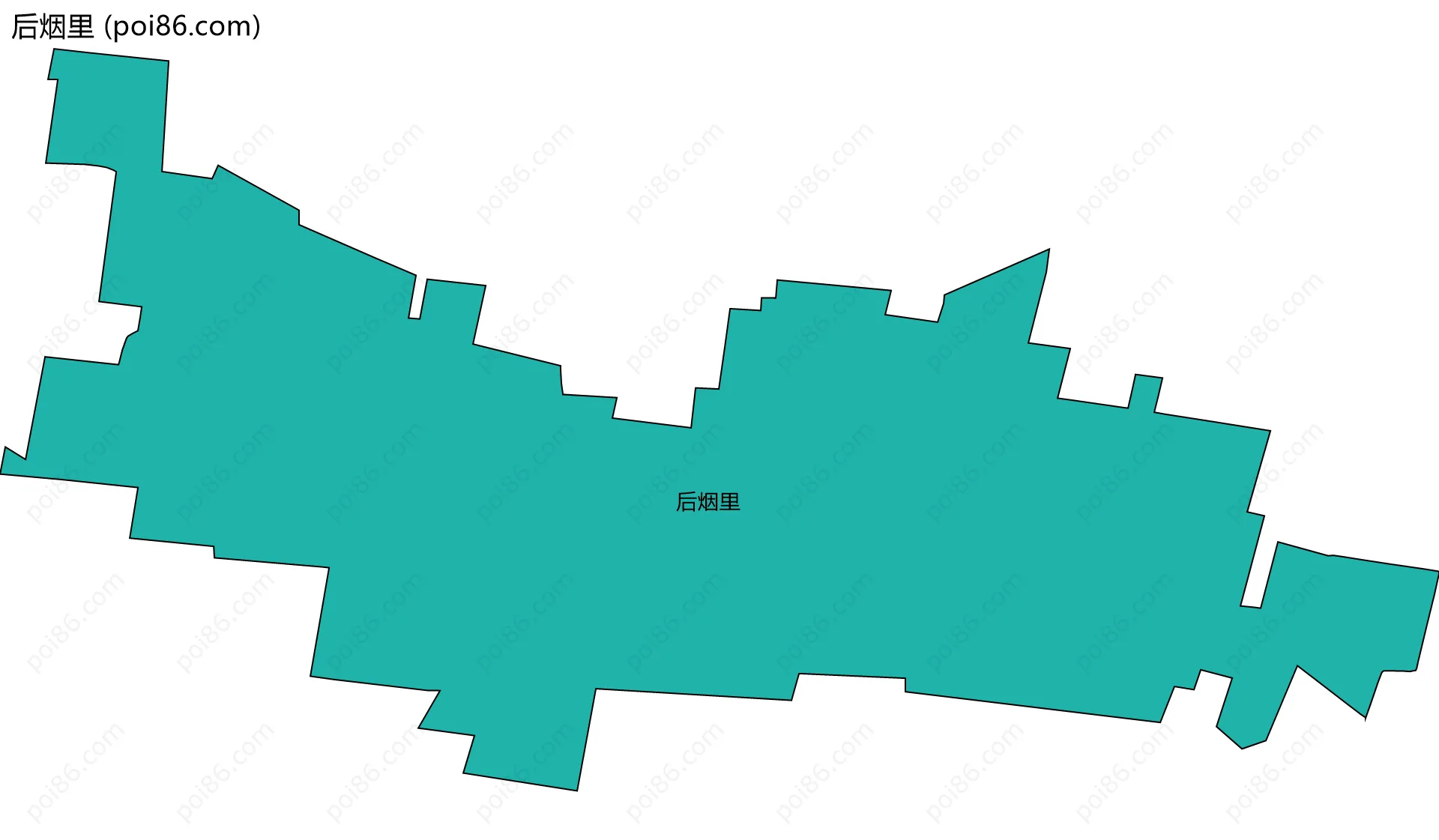 后烟里边界地图