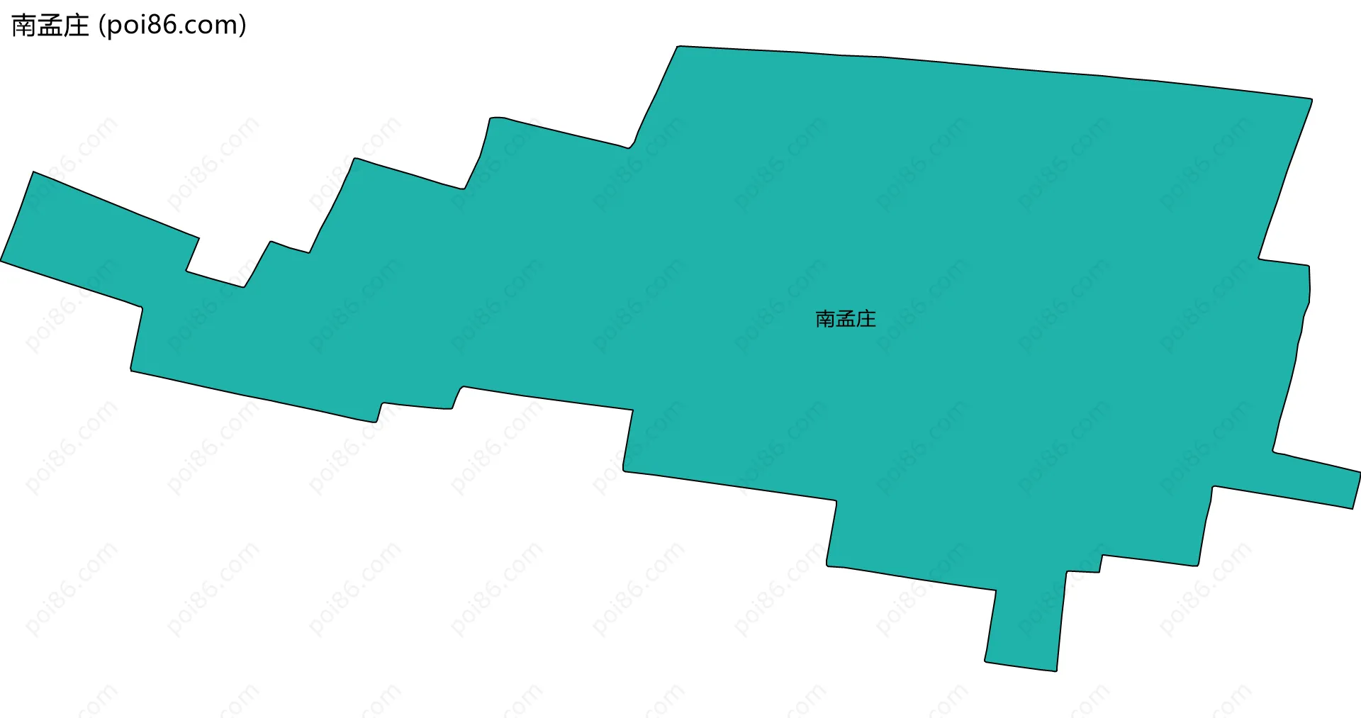 南孟庄边界地图