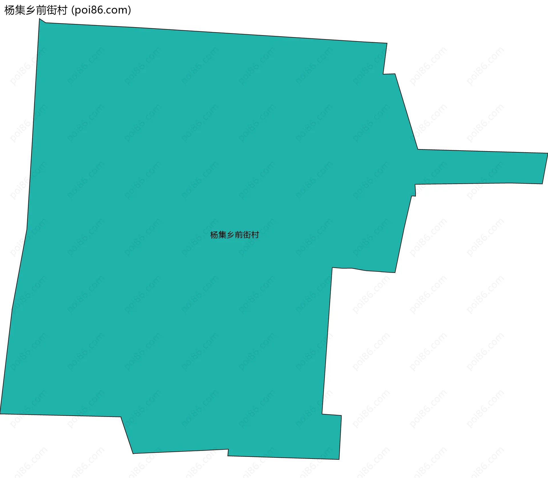 杨集乡前街村边界地图
