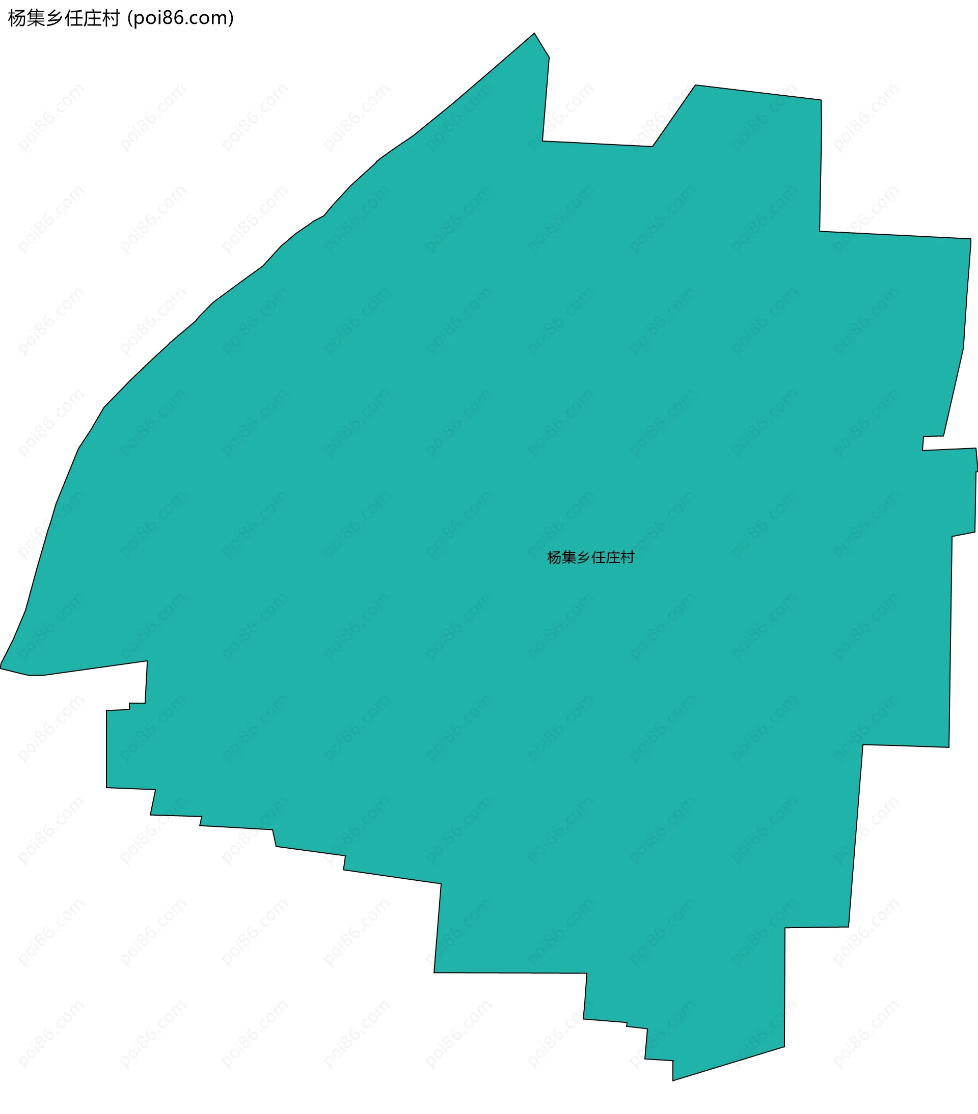 杨集乡任庄村边界地图