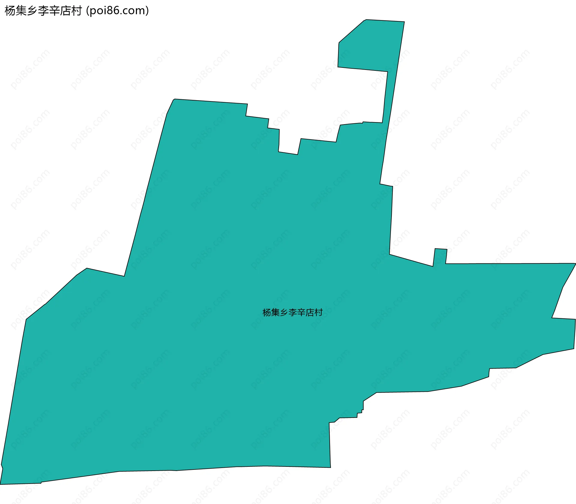 杨集乡李辛店村边界地图