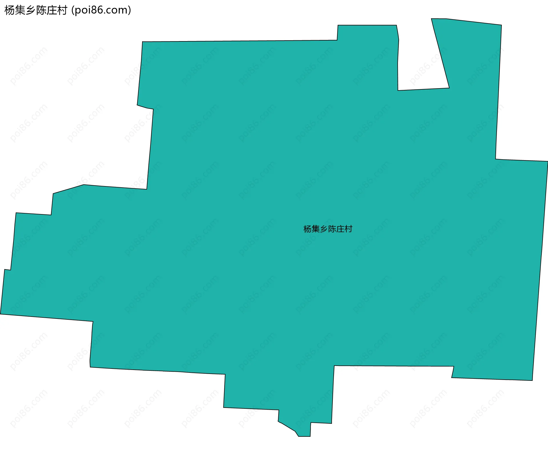 杨集乡陈庄村边界地图