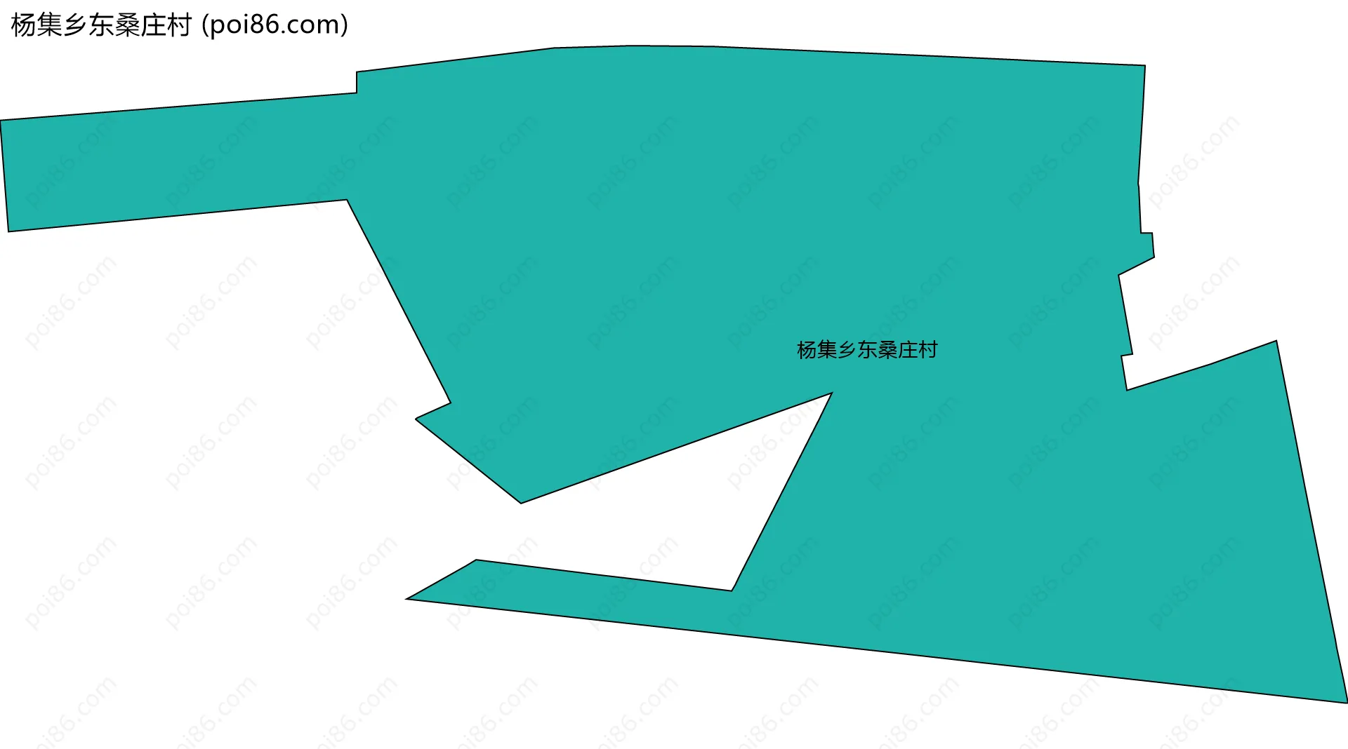 杨集乡东桑庄村边界地图
