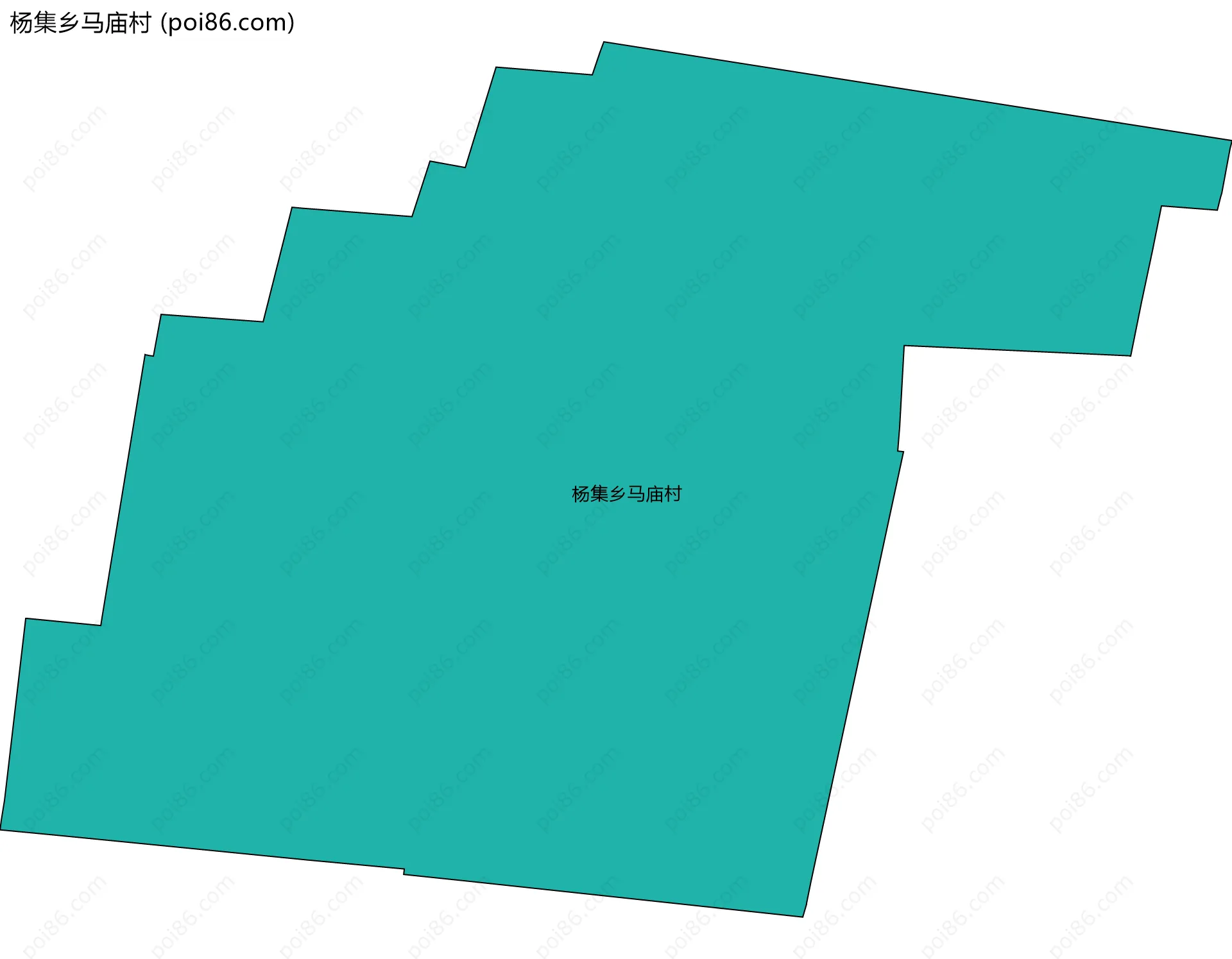 杨集乡马庙村边界地图