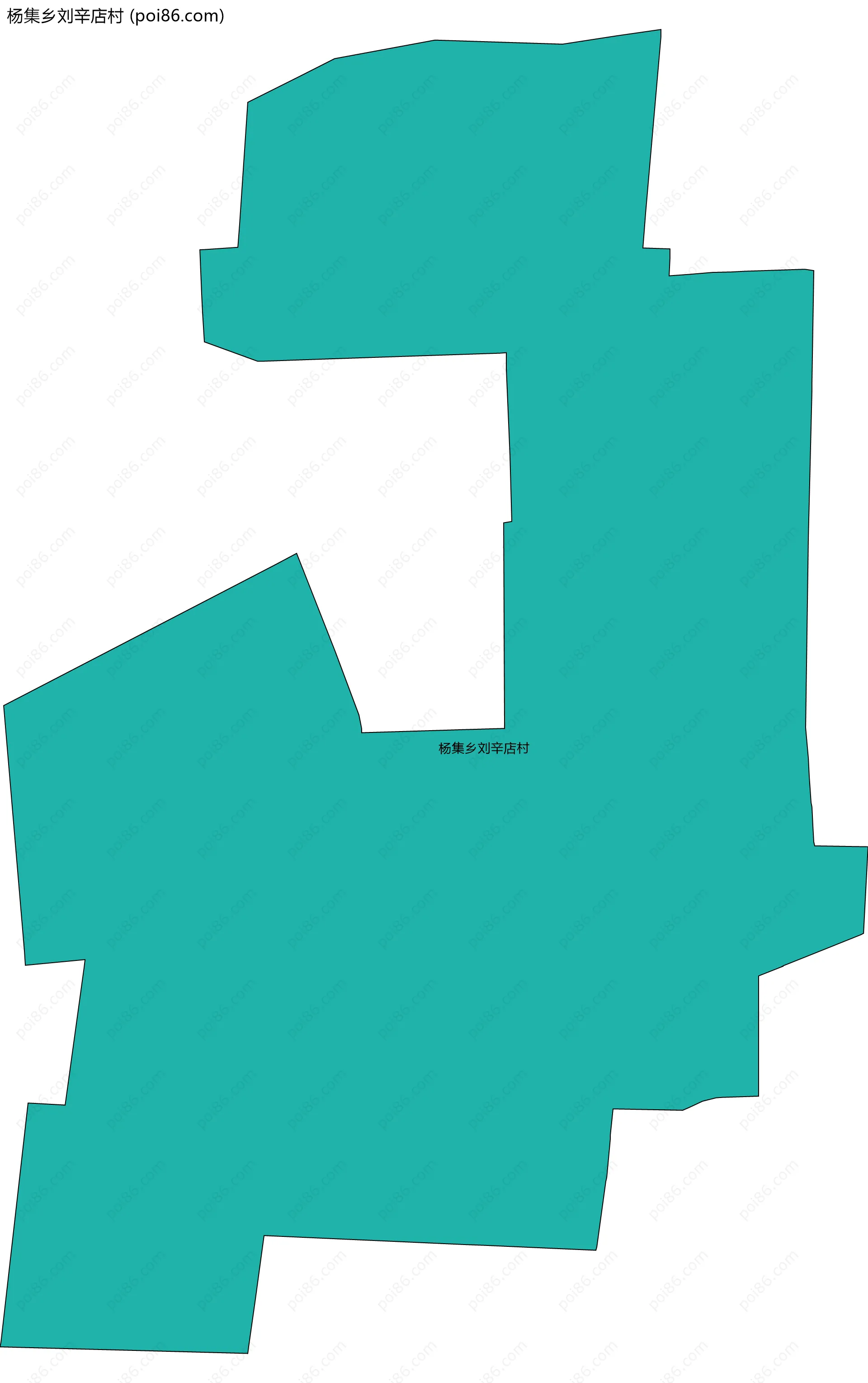 杨集乡刘辛店村边界地图