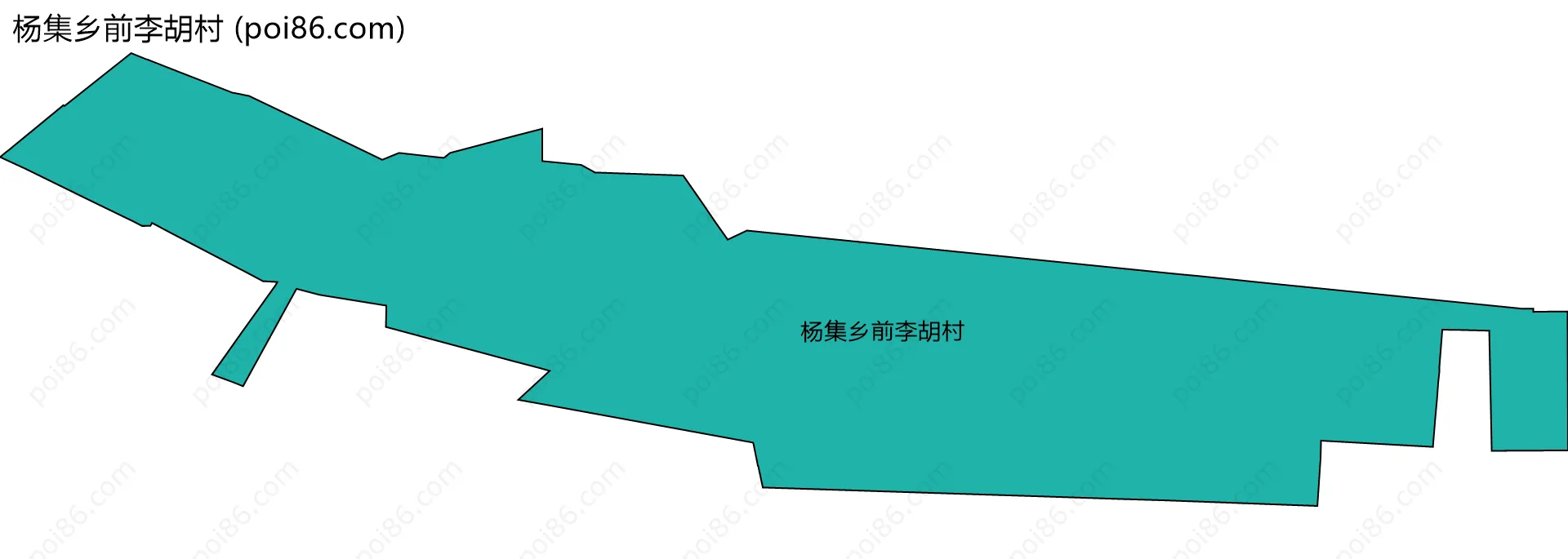 杨集乡前李胡村边界地图