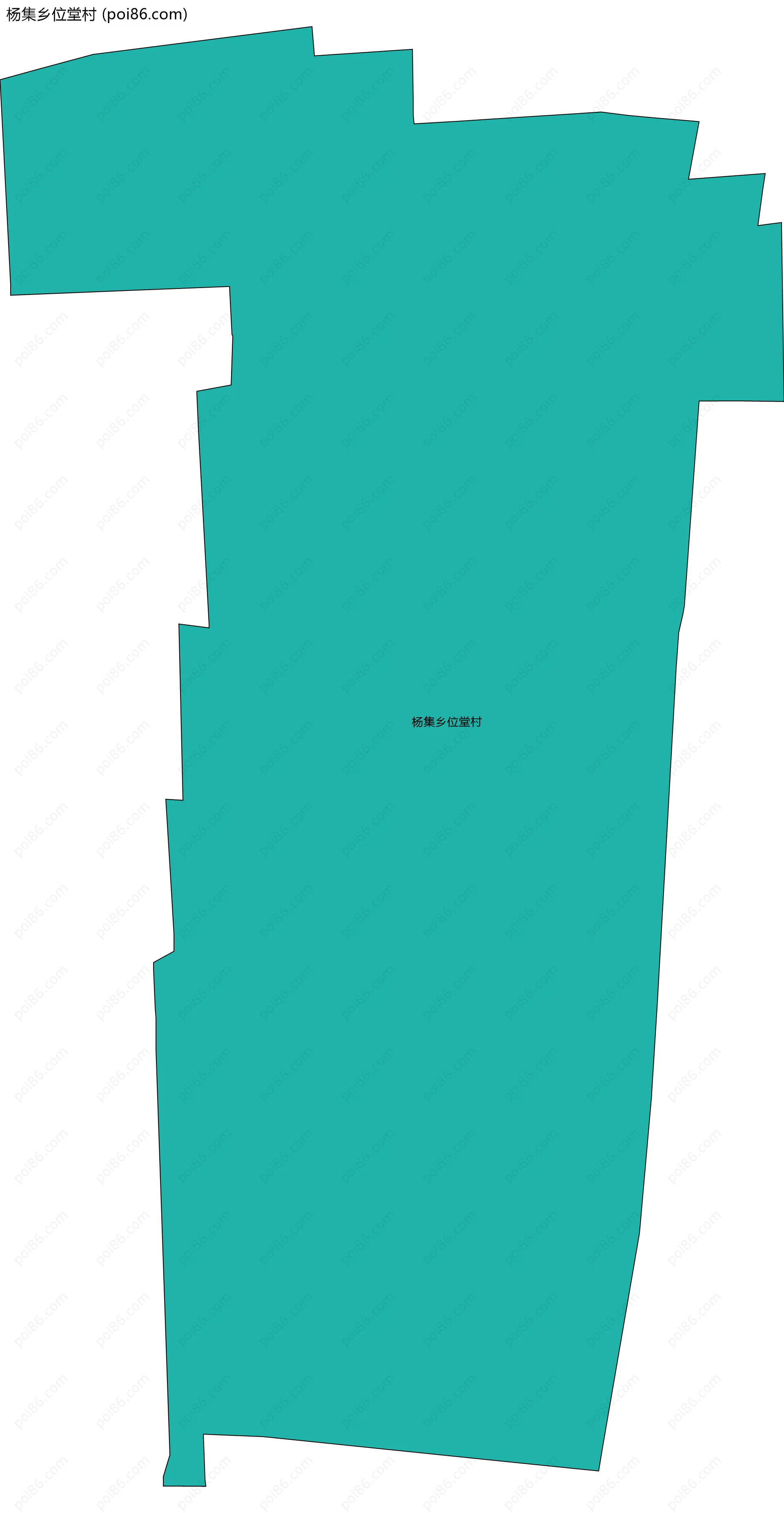 杨集乡位堂村边界地图