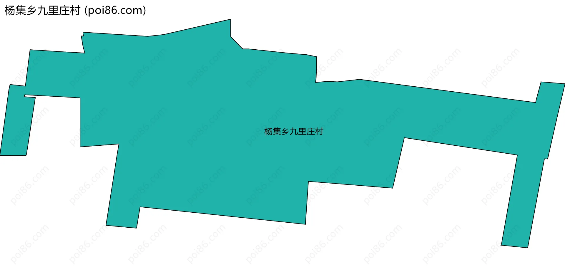 杨集乡九里庄村边界地图