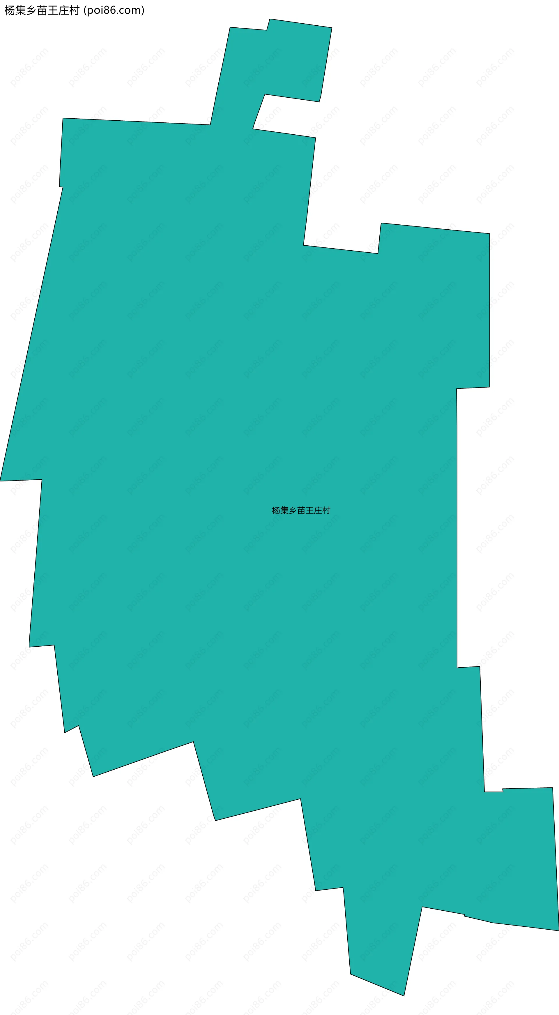 杨集乡苗王庄村边界地图