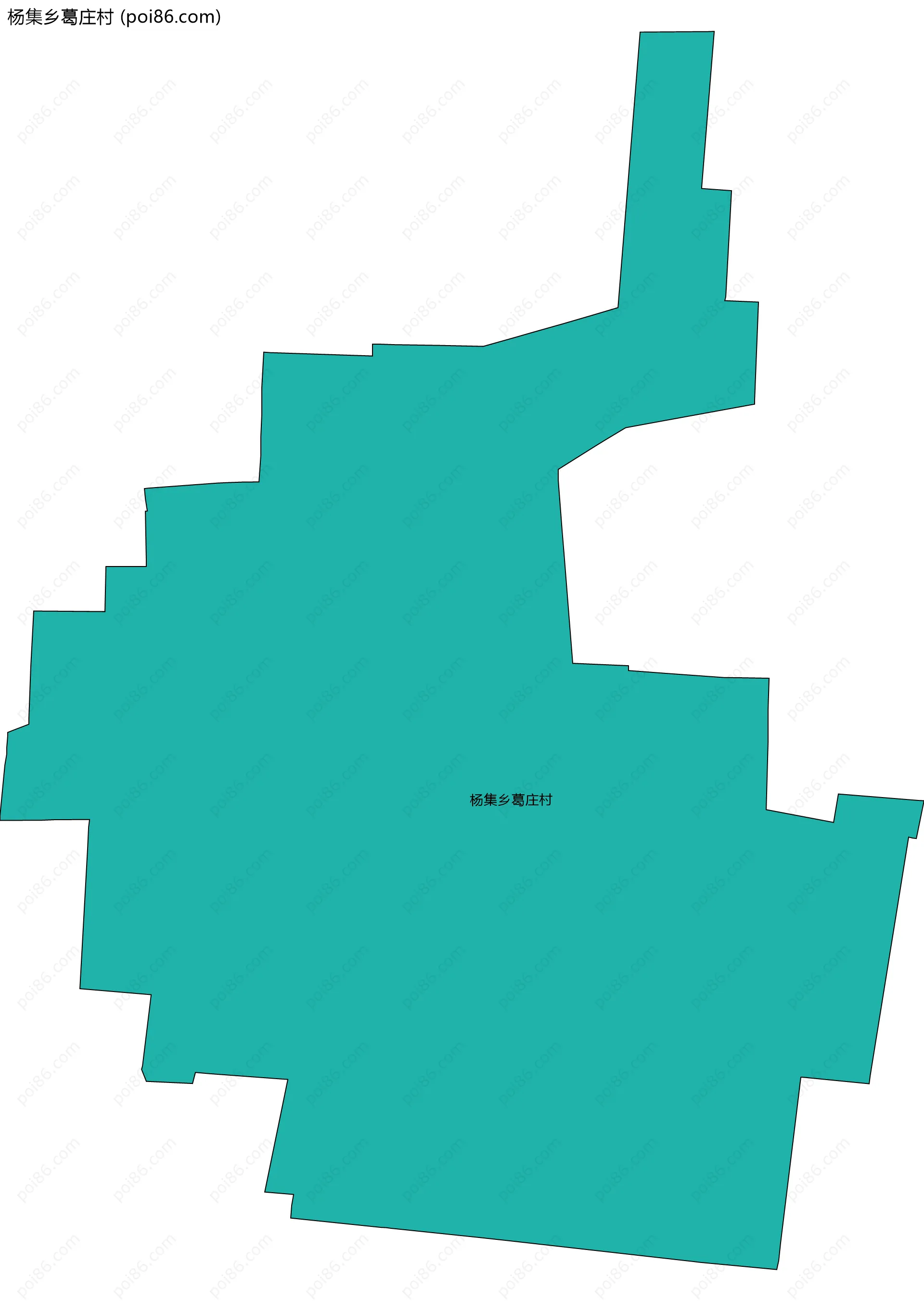 杨集乡葛庄村边界地图