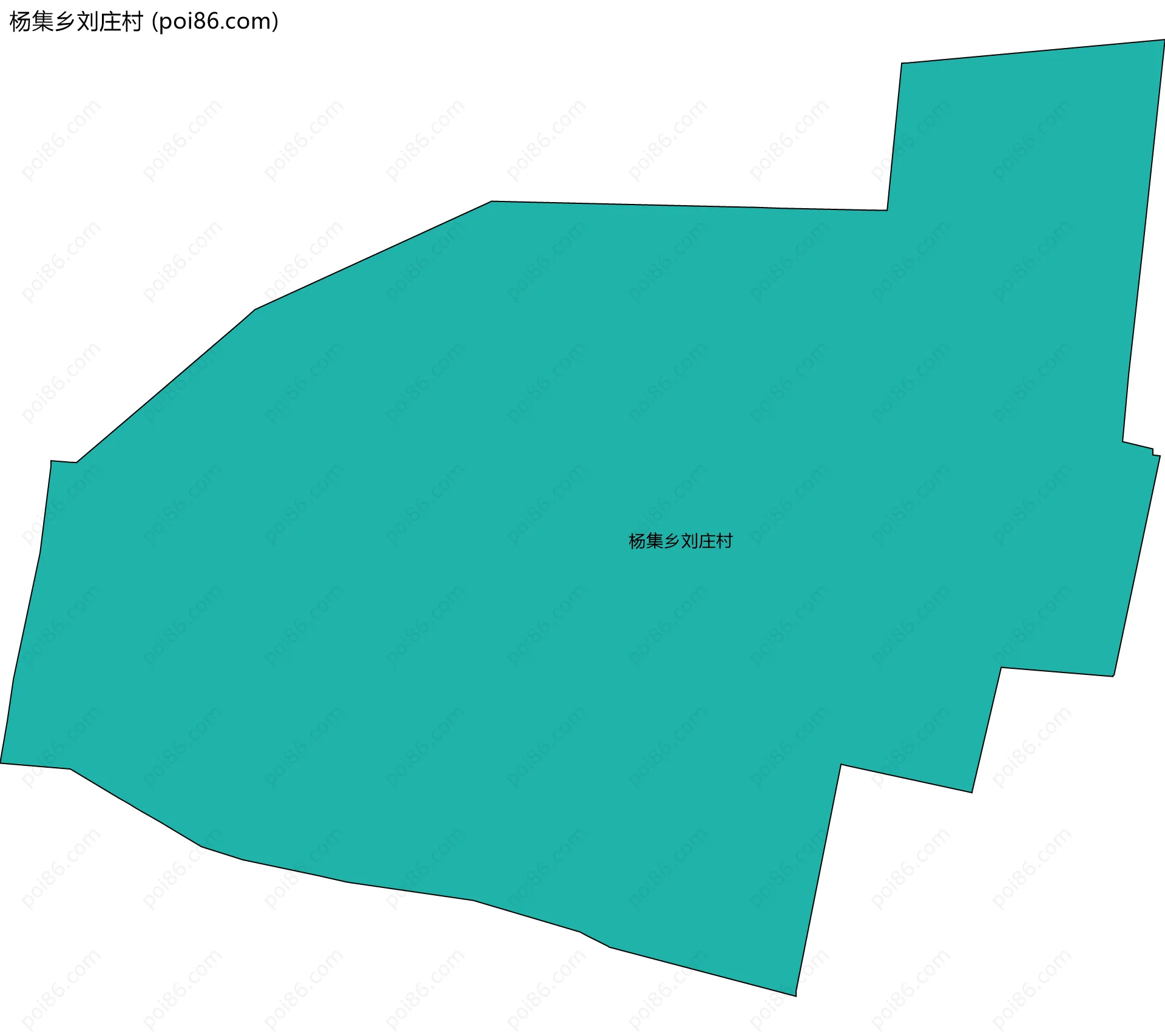 杨集乡刘庄村边界地图