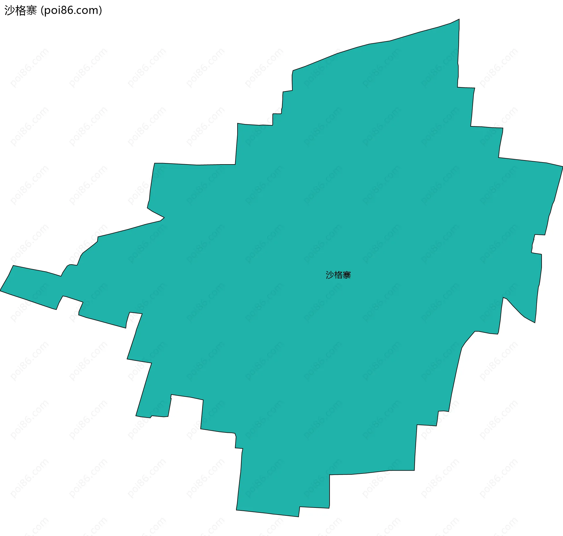 沙格寨边界地图