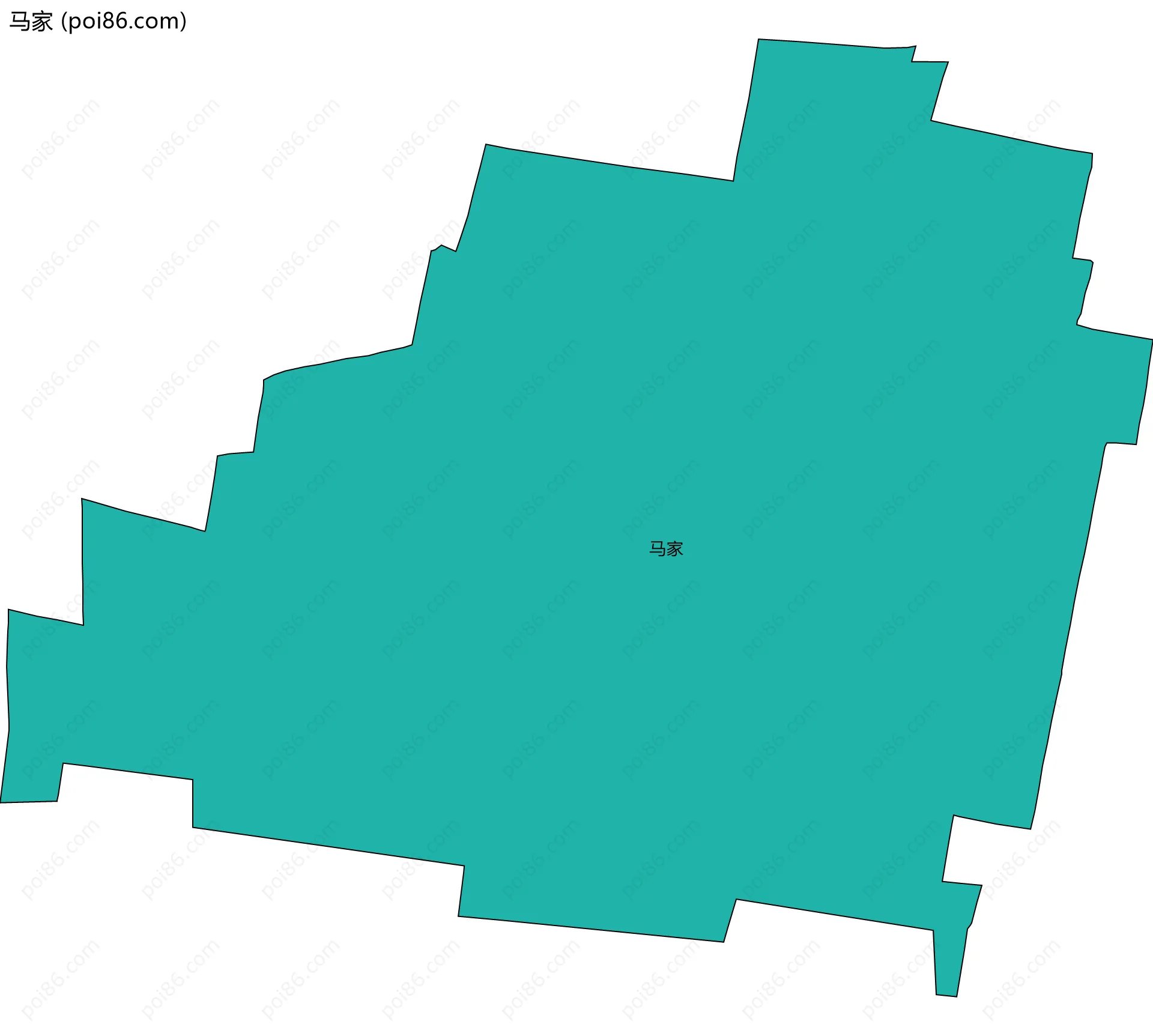 马家边界地图
