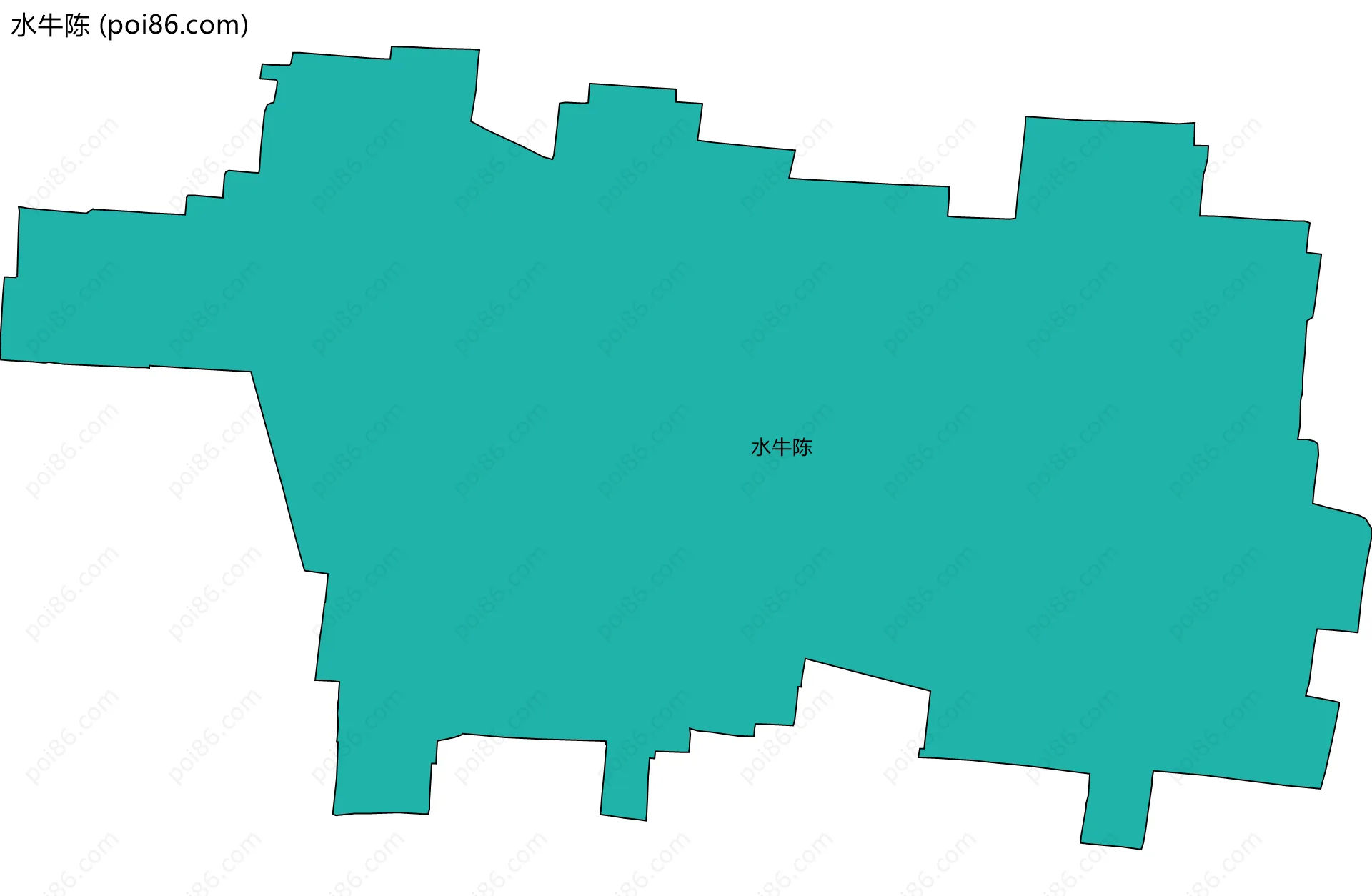 水牛陈边界地图