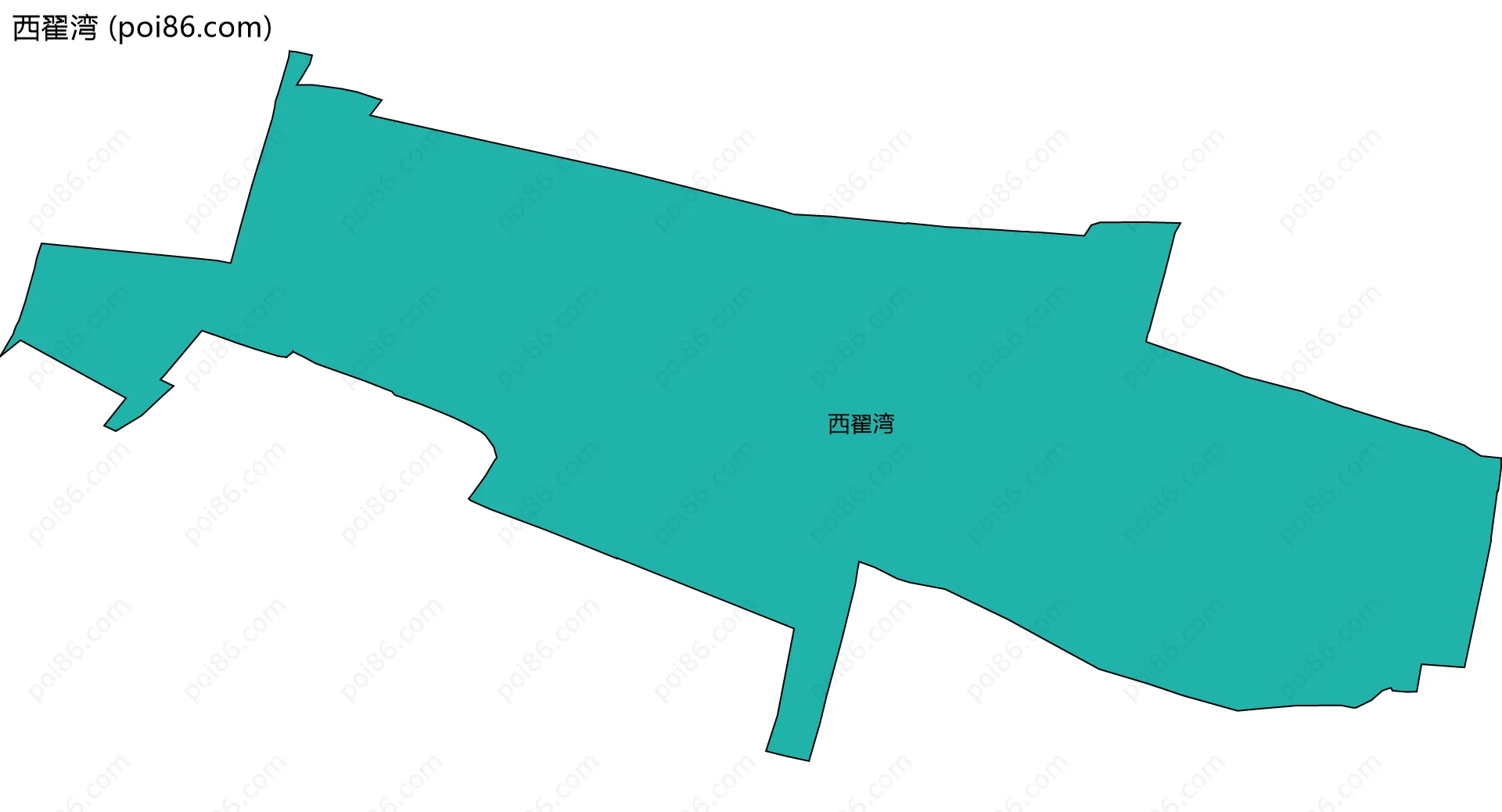 西翟湾边界地图