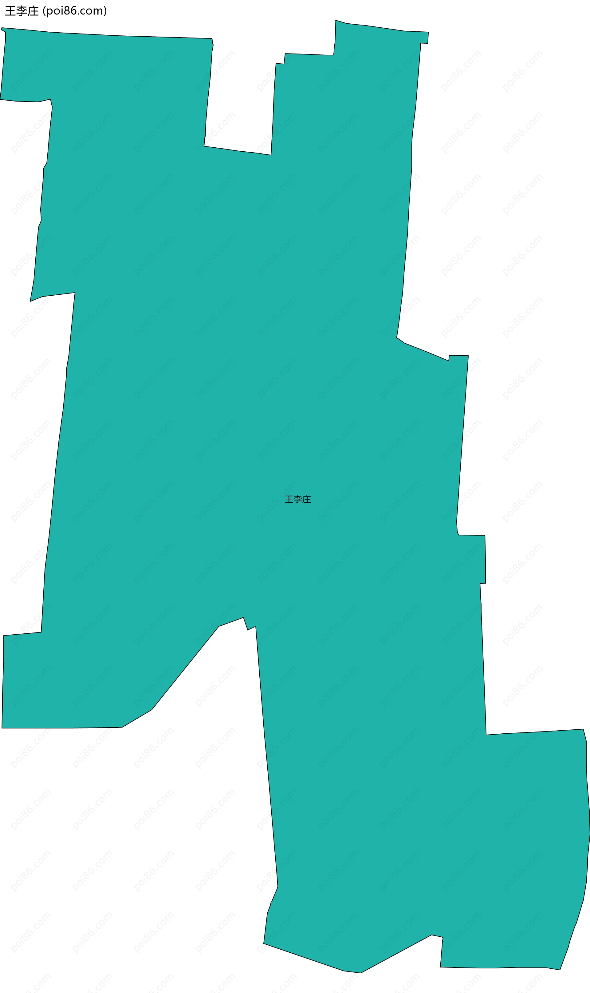 王李庄边界地图