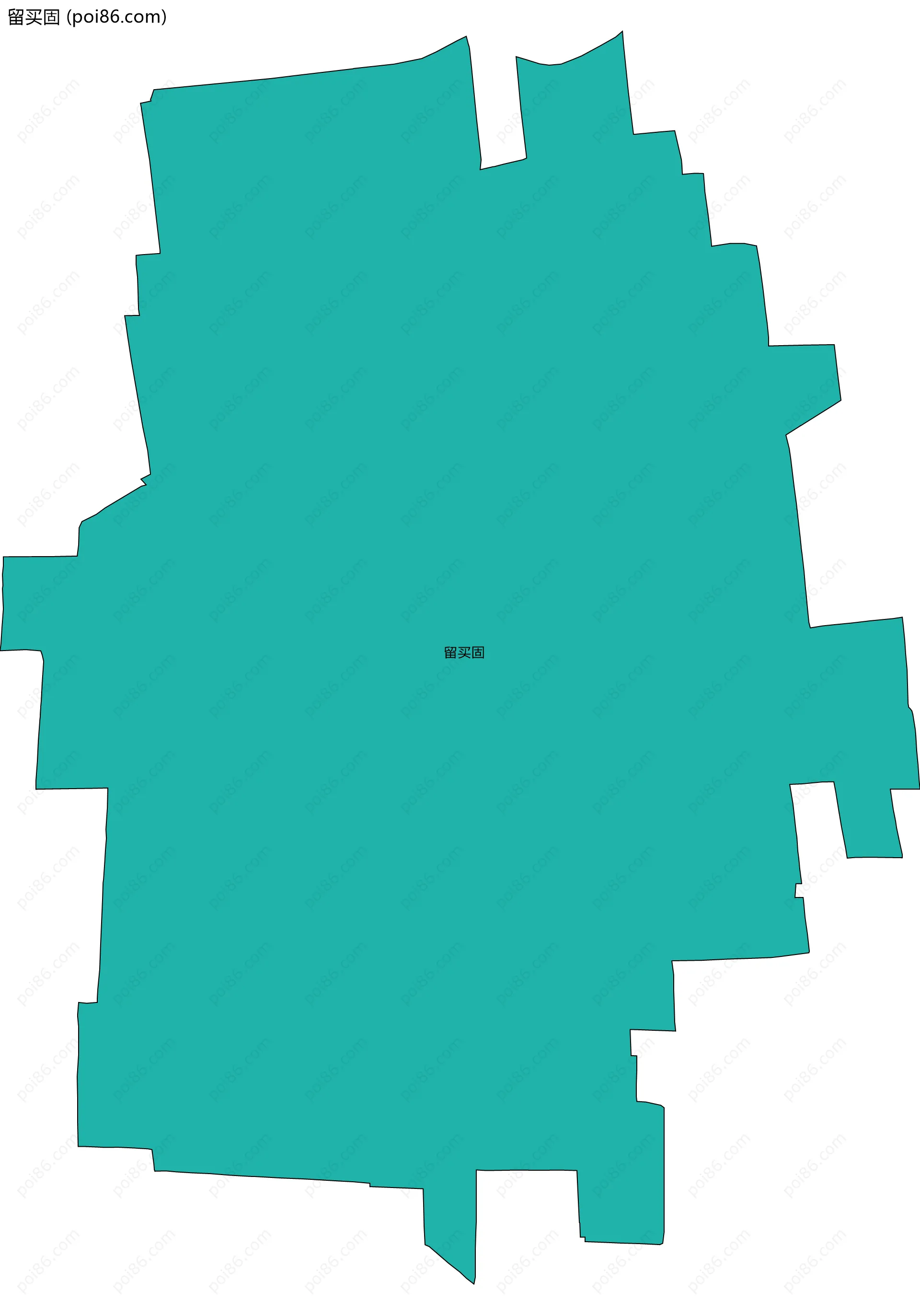 留买固边界地图