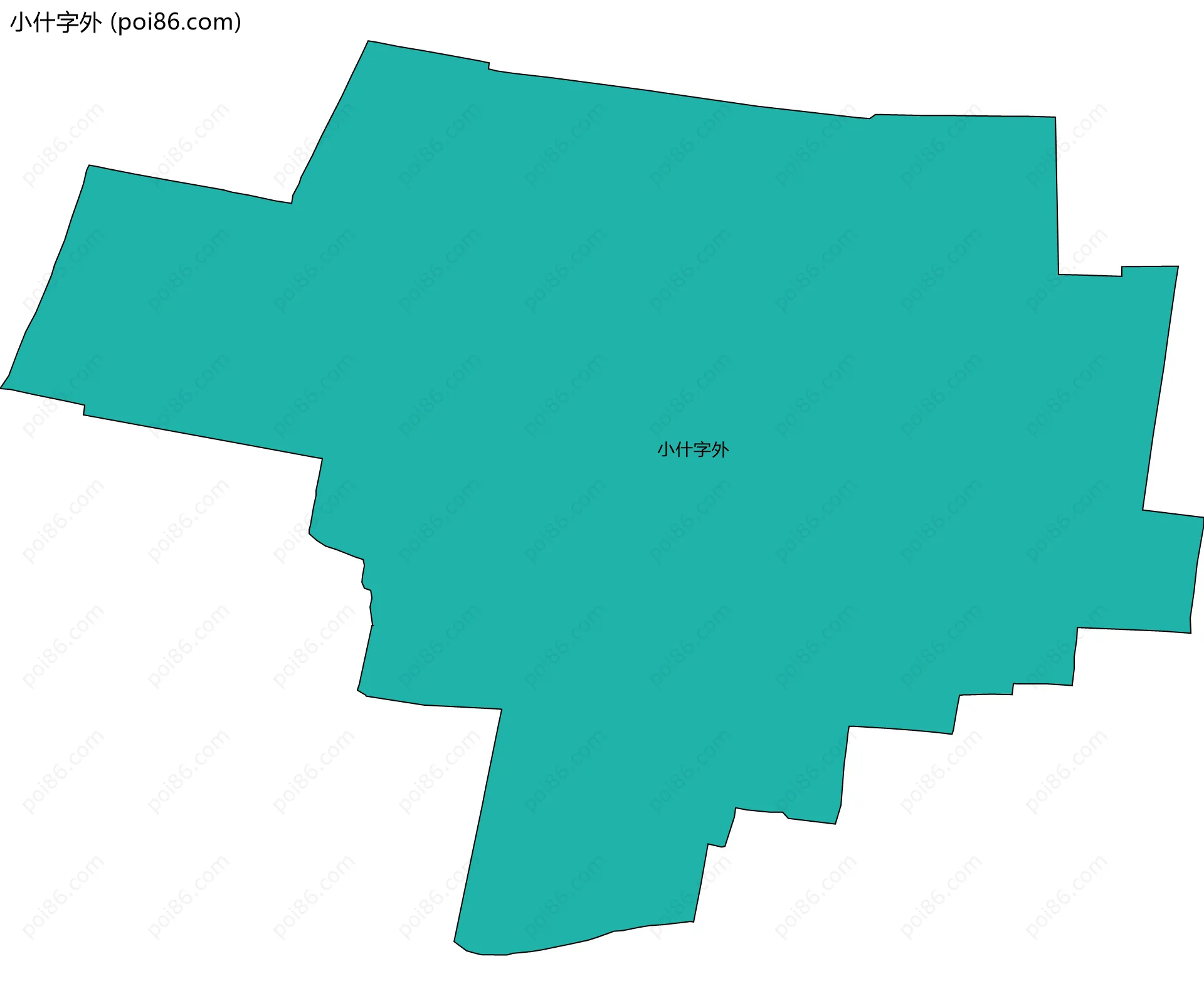 小什字外边界地图