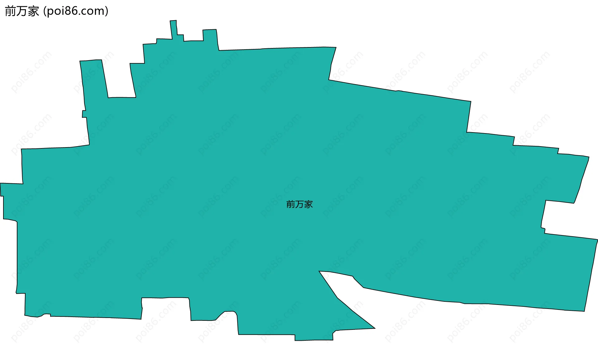 前万家边界地图