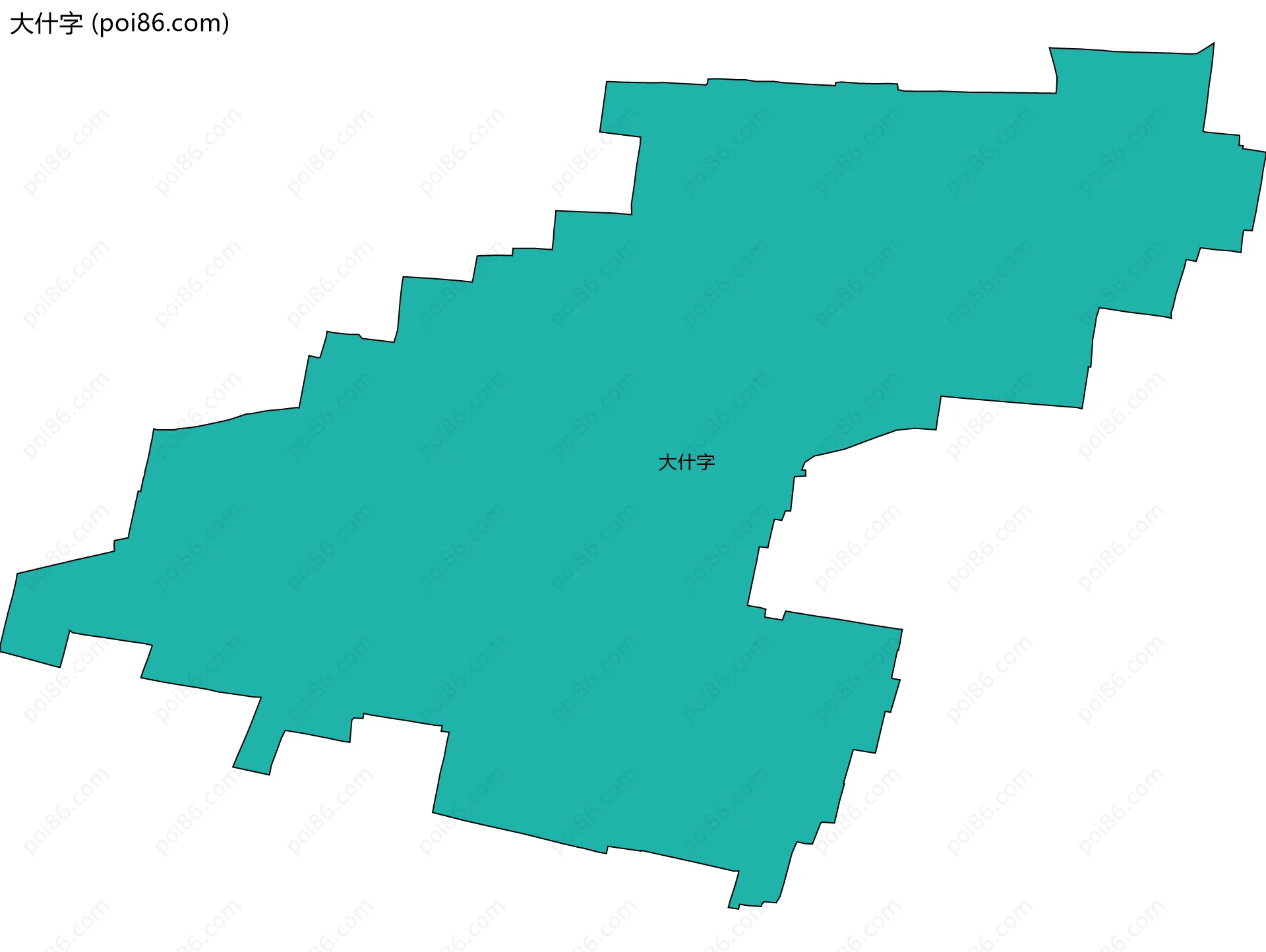 大什字边界地图