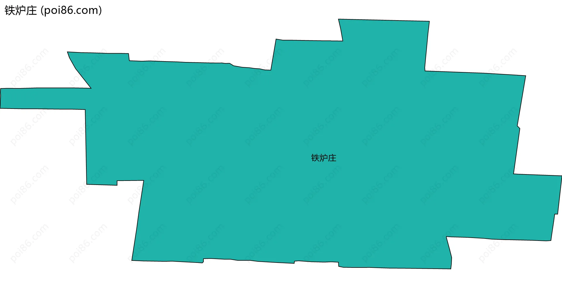 铁炉庄边界地图