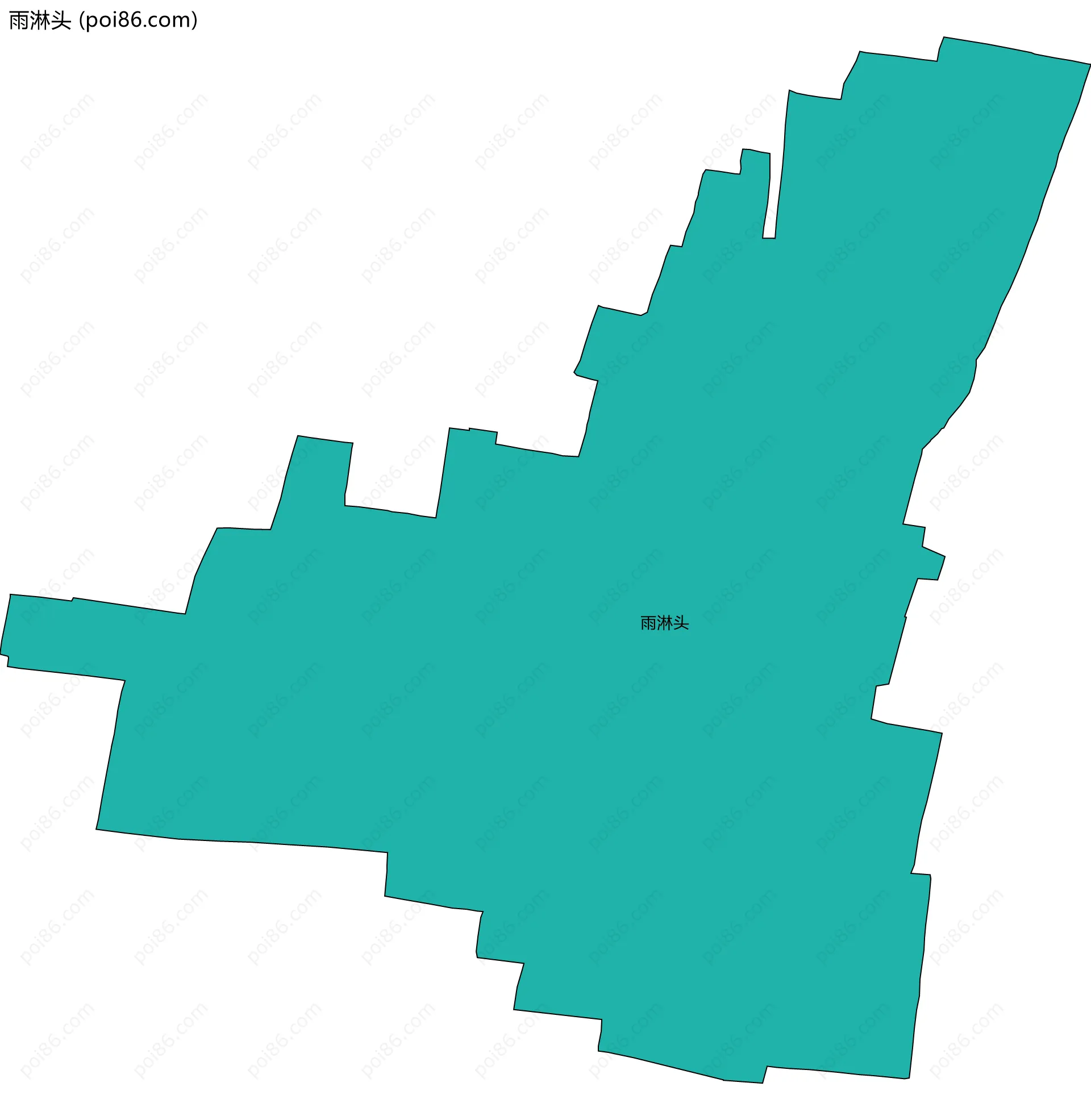 雨淋头边界地图