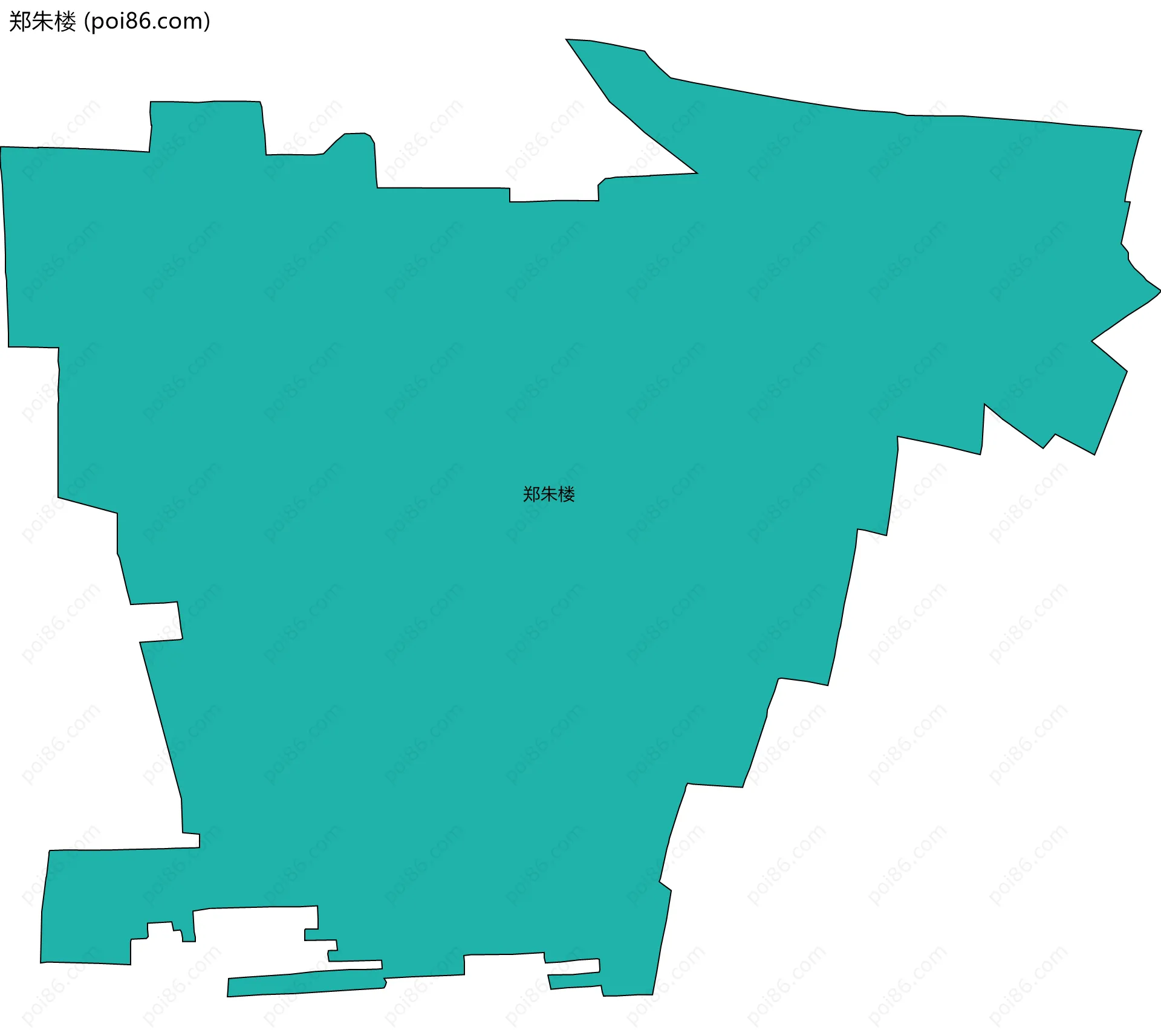 郑朱楼边界地图