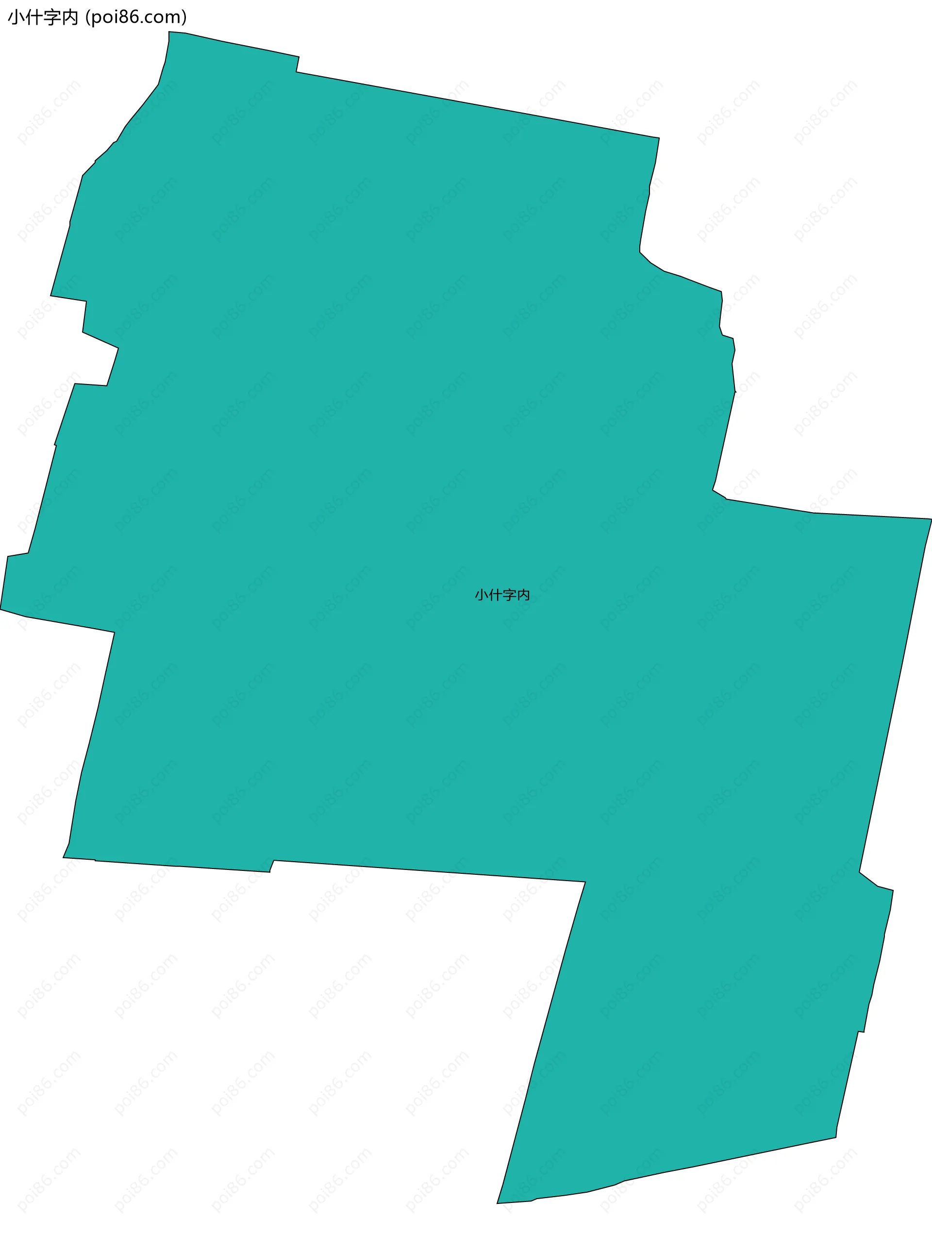 小什字内边界地图