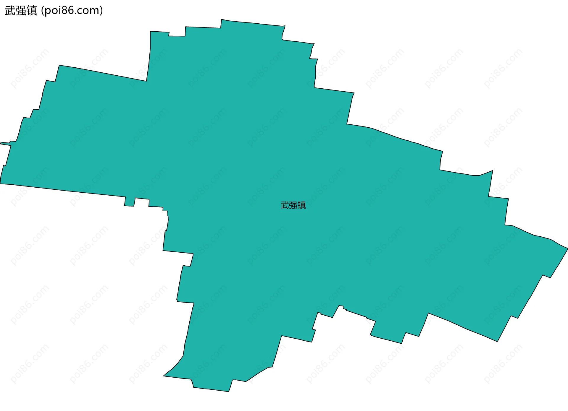 武强镇边界地图