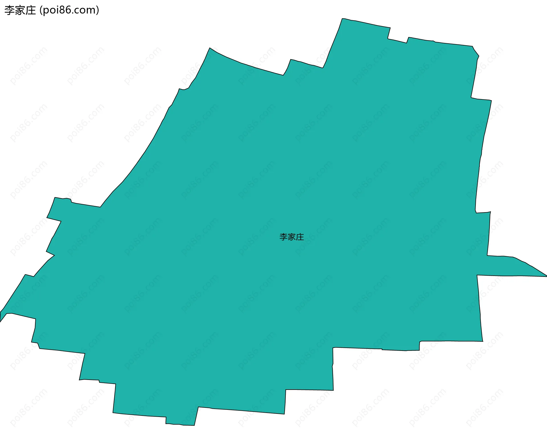 李家庄边界地图