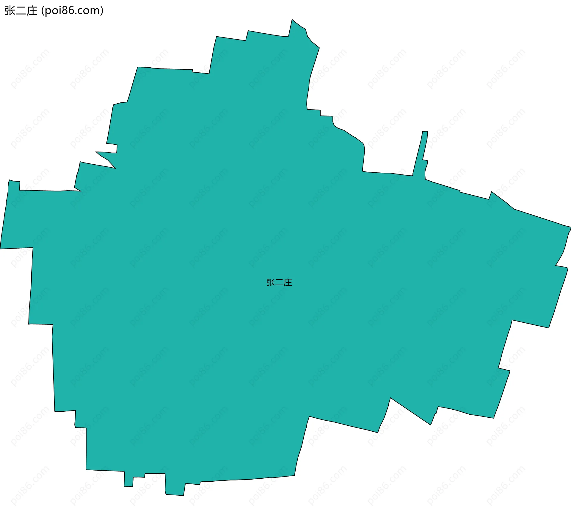张二庄边界地图
