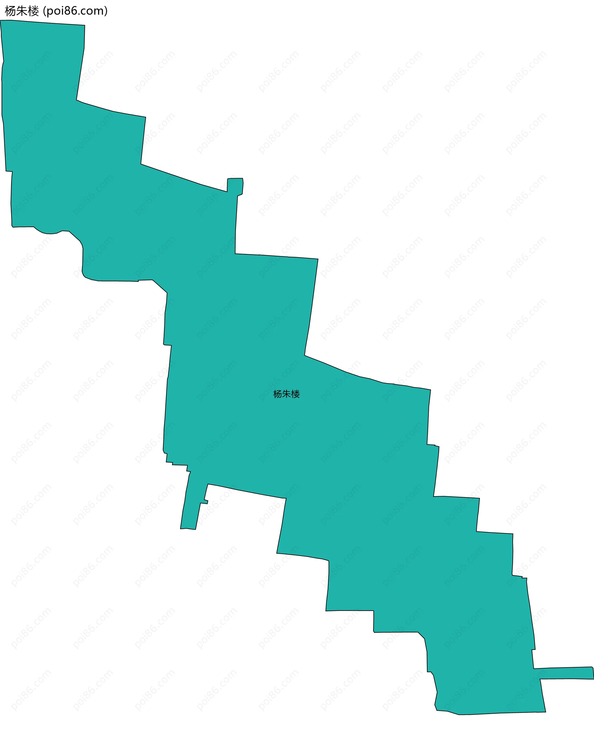 杨朱楼边界地图