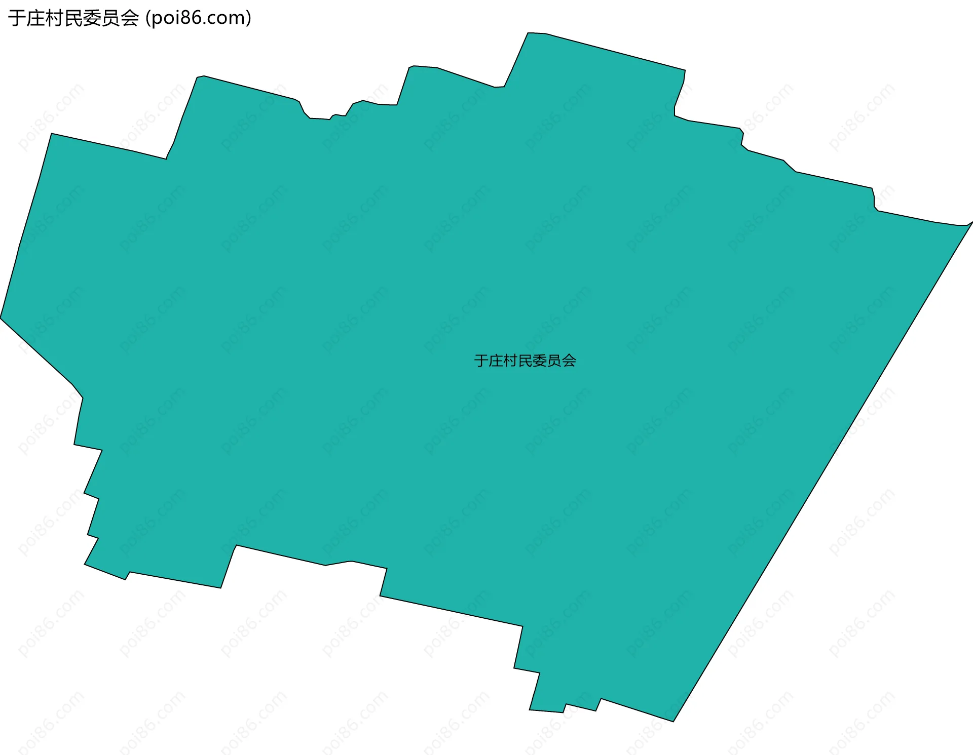 于庄村民委员会边界地图