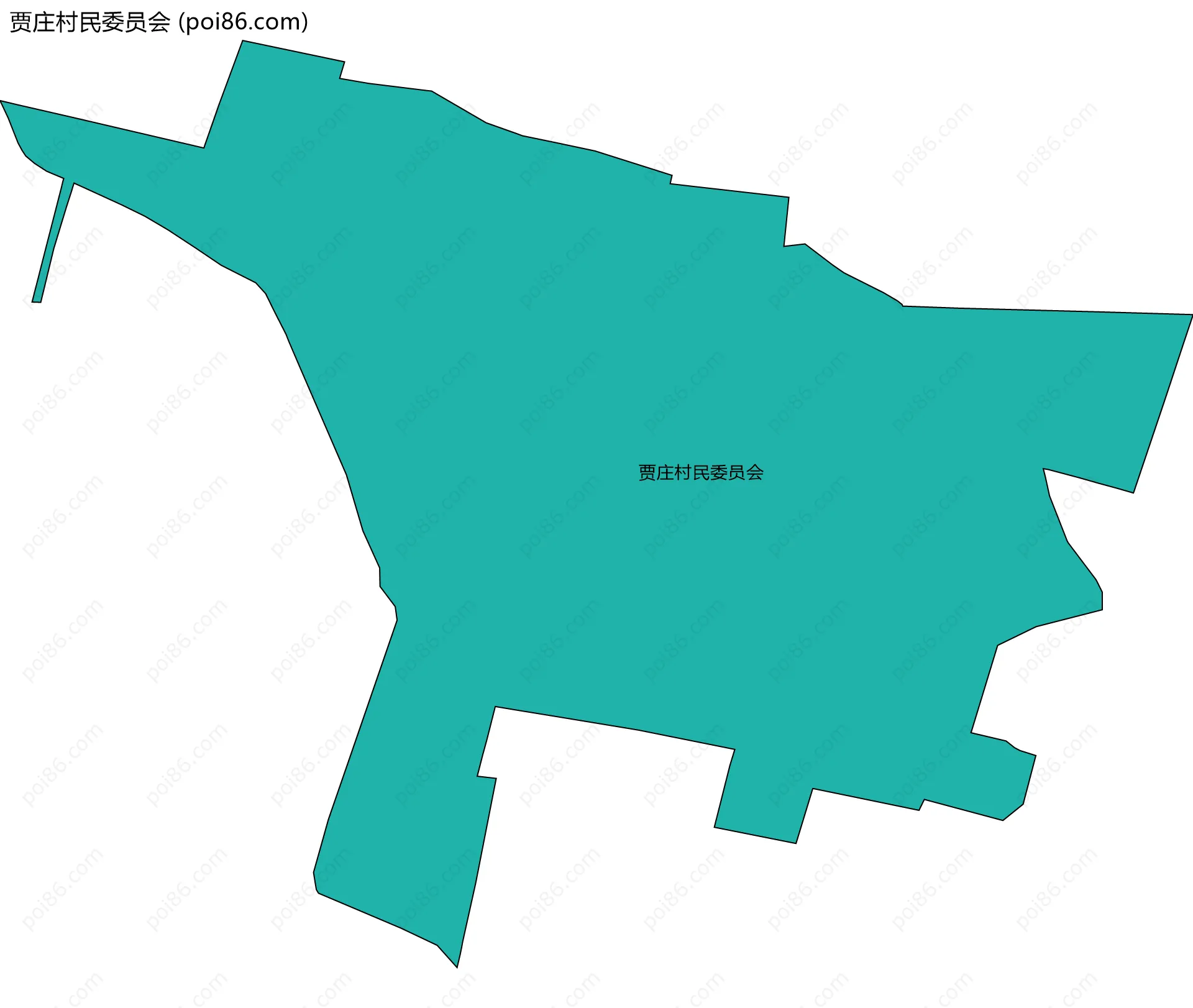 贾庄村民委员会边界地图