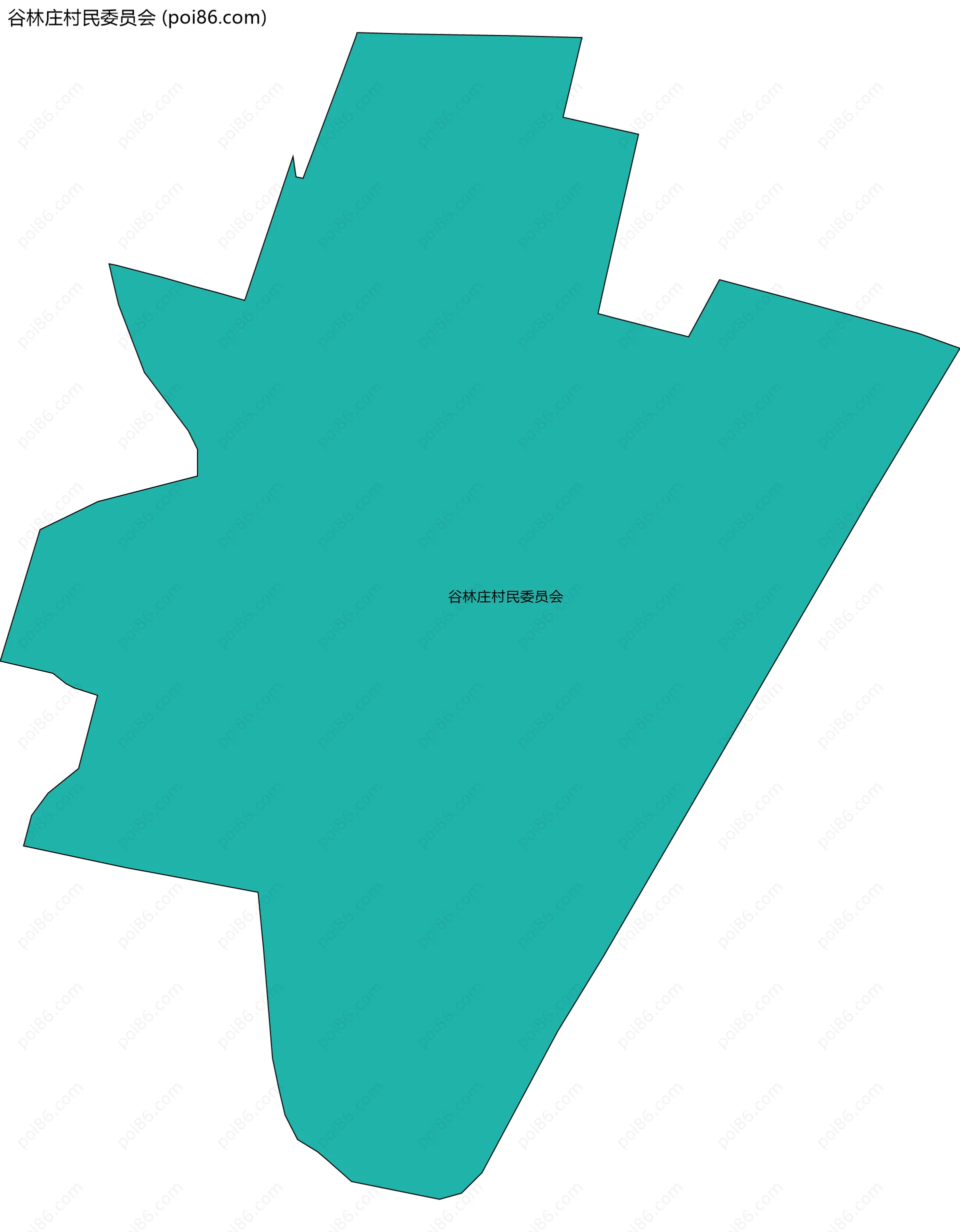 谷林庄村民委员会边界地图