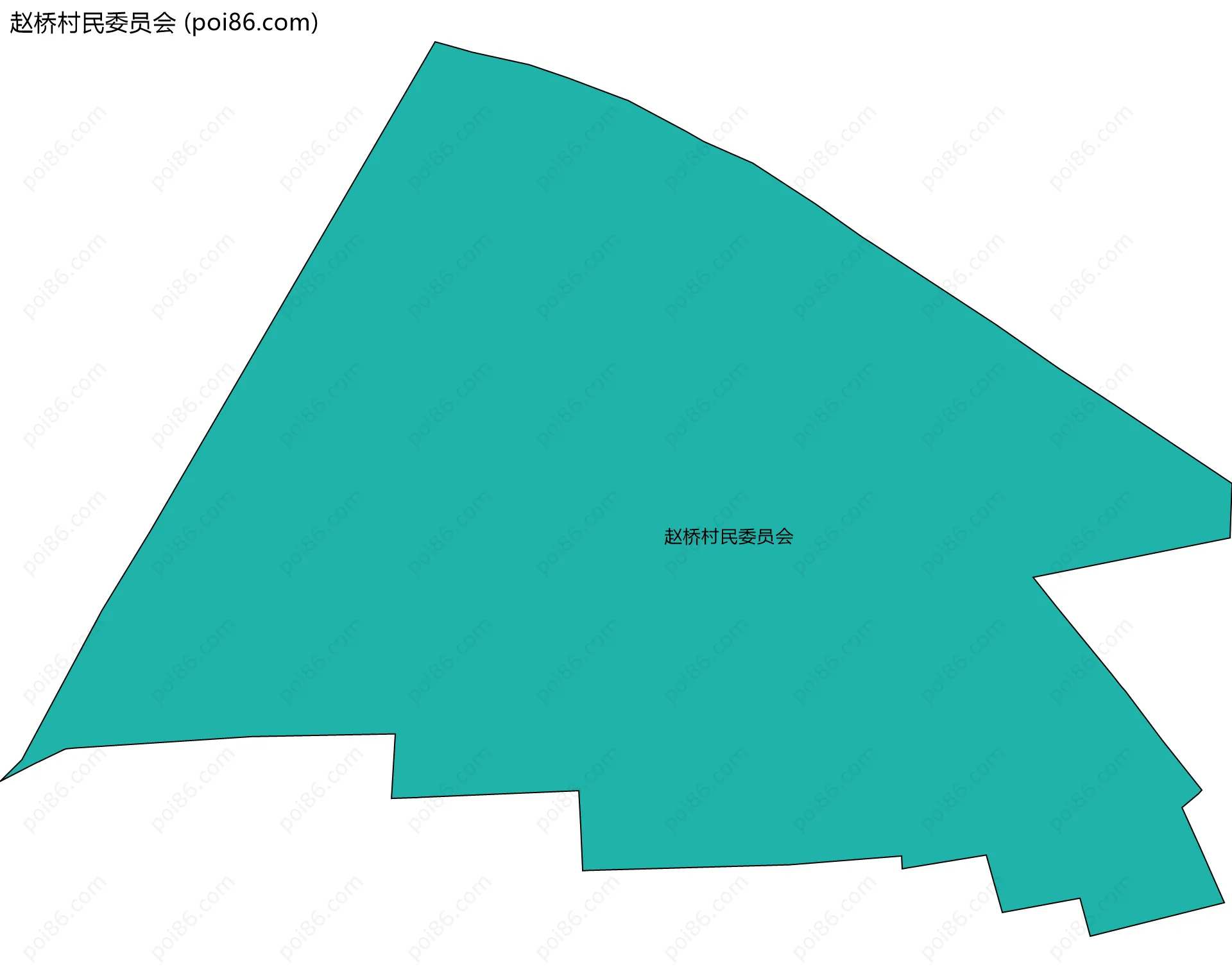 赵桥村民委员会边界地图